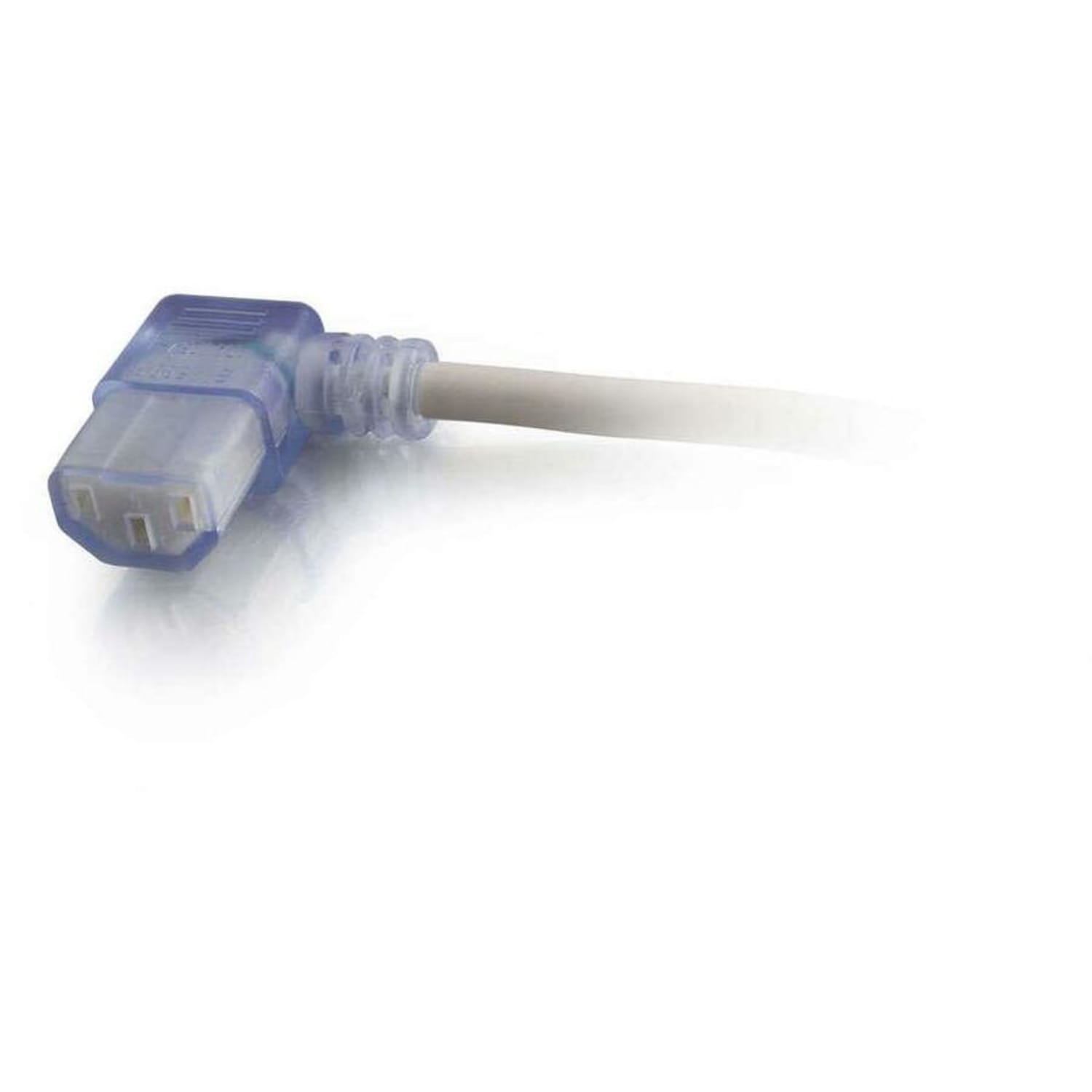 C2G 15ft 16 AWG Hospital Grade Power Cord (NEMA 5-15P to IEC320C13R), Gray with Clear Connectors, 48052 - Image 4