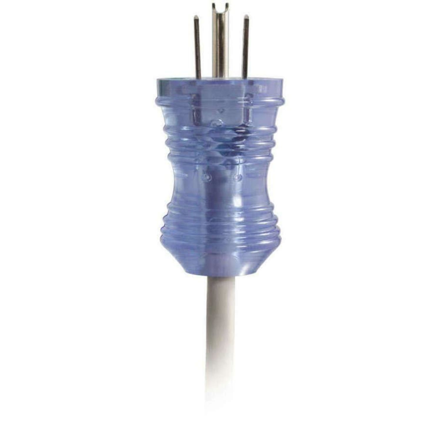 C2G 15ft 16 AWG Hospital Grade Power Cord (NEMA 5-15P to IEC320C13R), Gray with Clear Connectors, 48052 - Image 5