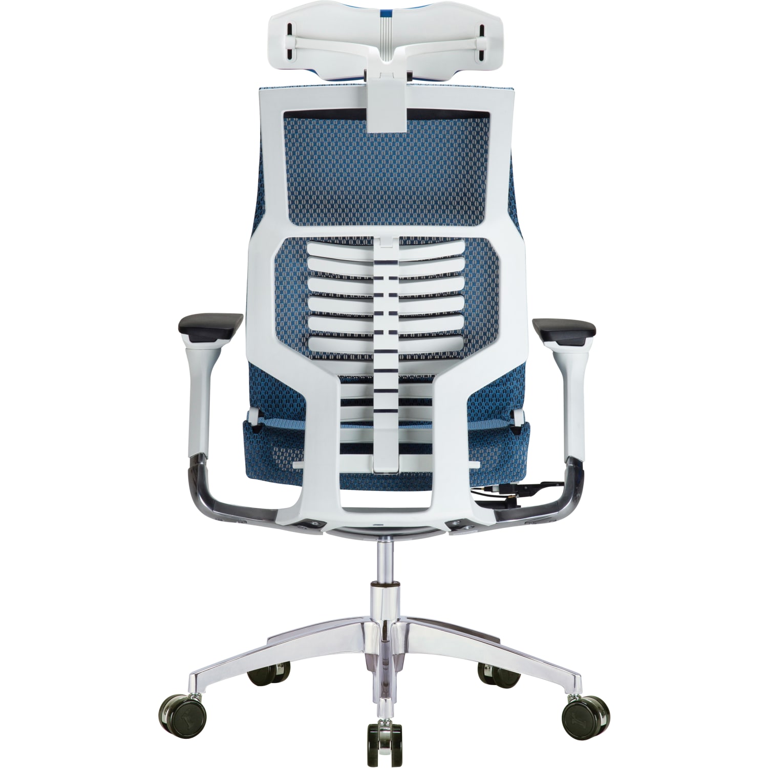 Raynor Powerfit Ergonomic Mesh HighBack Executive Office Chair BlueWhite PopularChairscom Raynor Powerfit Ergonomic Mesh High Back Executive Office Chair BlueWhite PopularChairscom