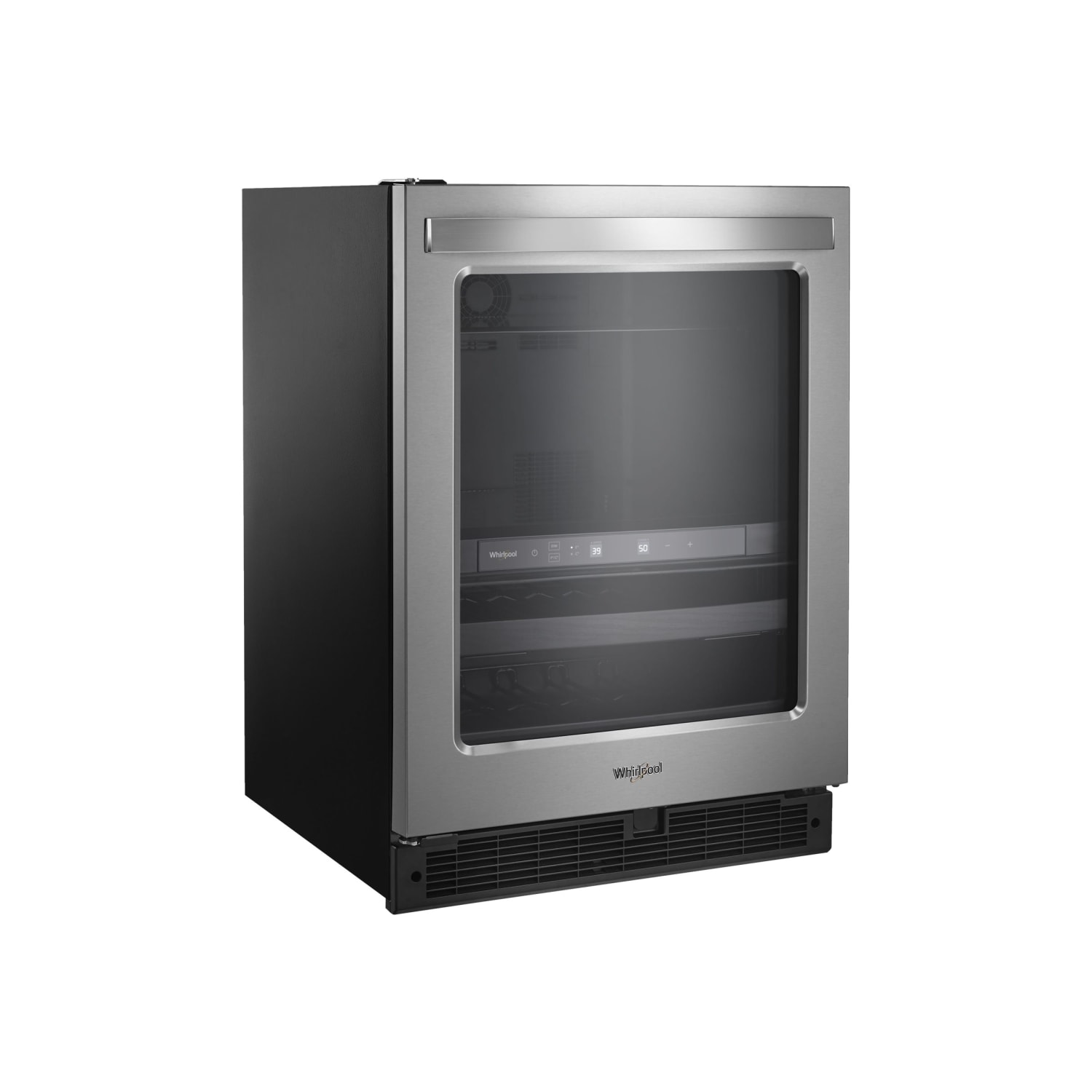 Whirlpool 5.2 Cu. Ft. Beverage Center Refrigerator, Silver - Image 4