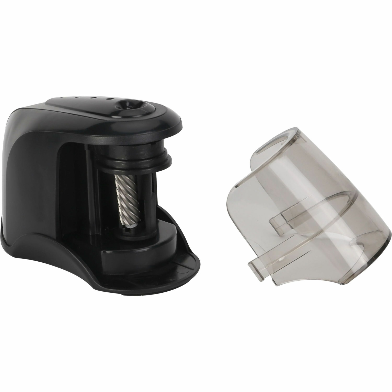 Business Source 2-way Electric Pencil Sharpener - AC Adapter Powered - Steel Alloy, ABS Plastic - 1 Each - Image 3
