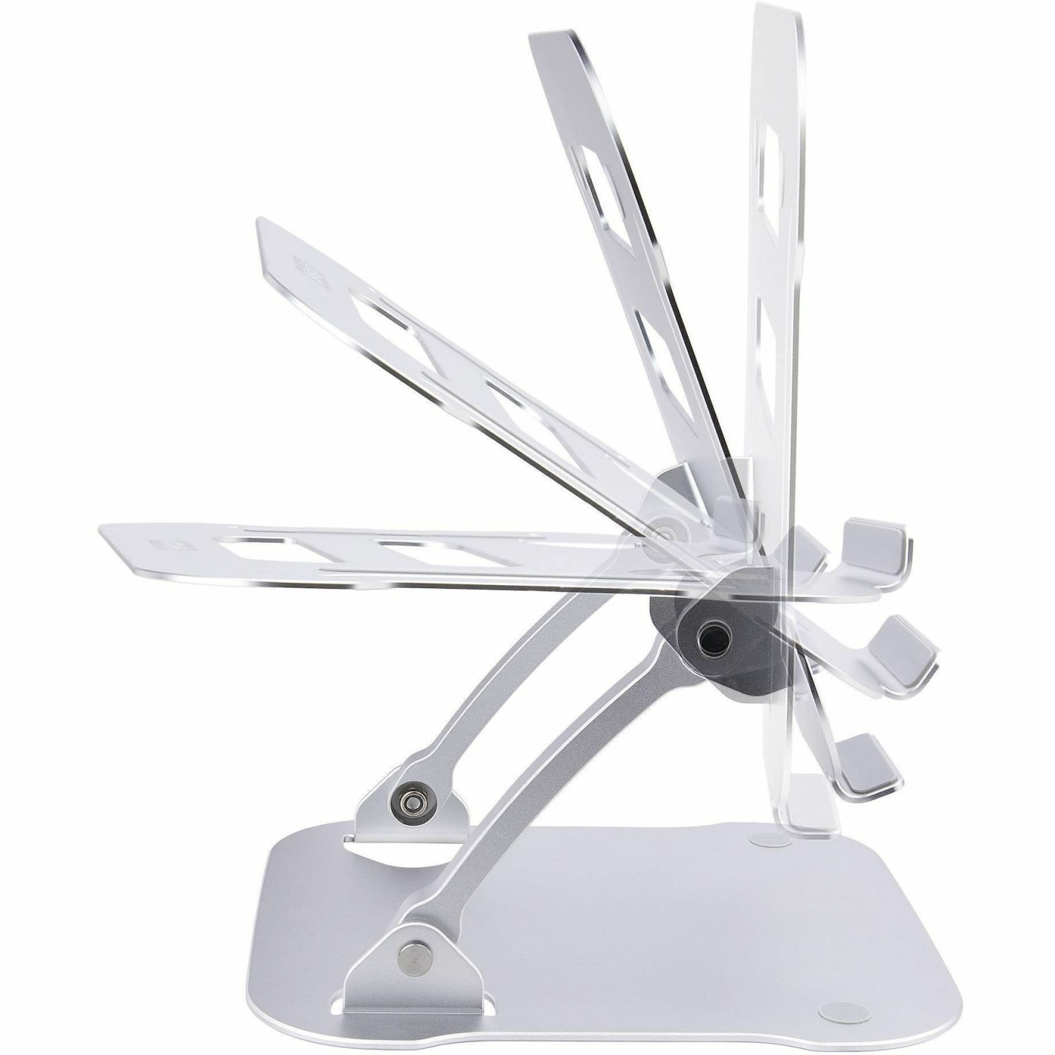 StarTech.com Laptop Stand for Desk, Ergonomic Laptop Stand Adjustable Height, Aluminum, Up to 22lb/10kg, Foldable Notebook Riser/Lift - Image 4