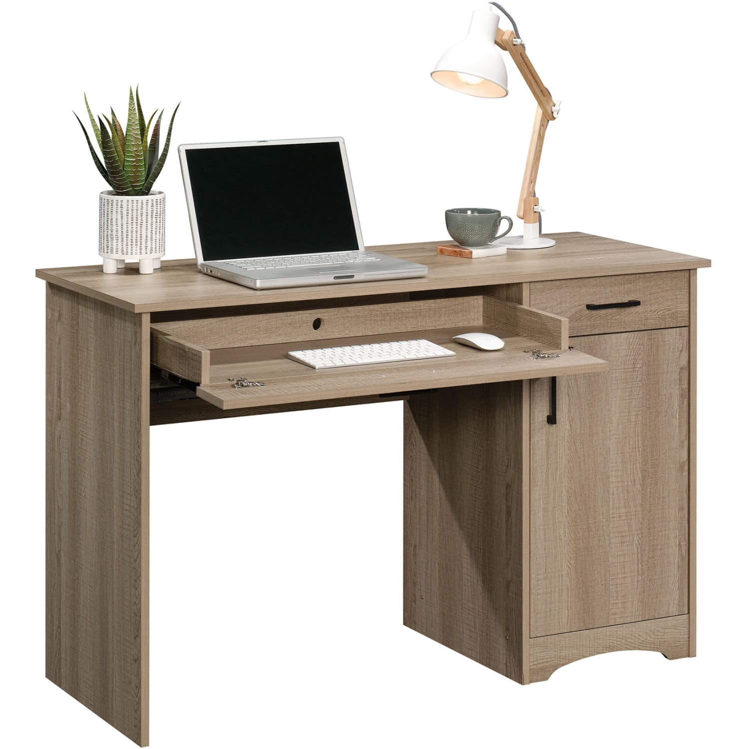 Sauder Beginnings 47inW Computer Desk, Summer Oak - Image 3