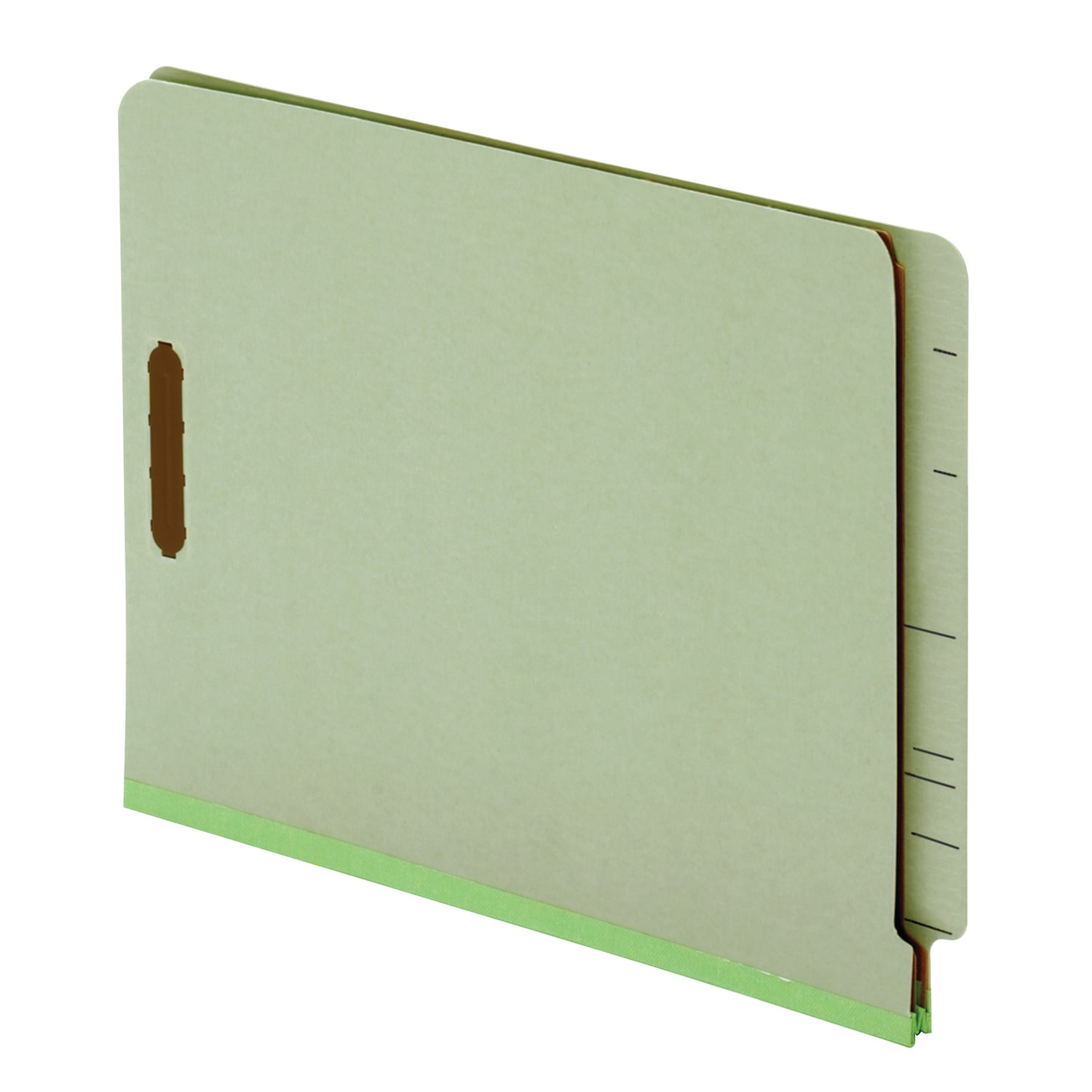 Pendaflex End-Tab Classification Folders, 2 1/2in Expansion, 8 1/2in x 11in, 2 Dividers, Light Green, Box Of 10 Folders - Image 5
