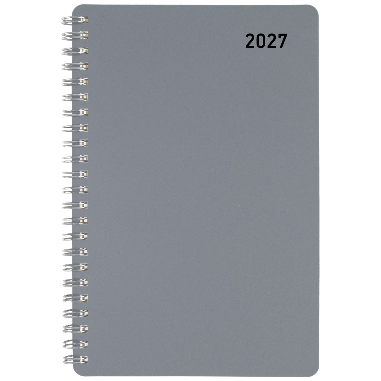 Office Depot Brand Weekly Monthly Appointment Book, 5in x 8in, Silver, January 2027 to December 2027, OD71033027