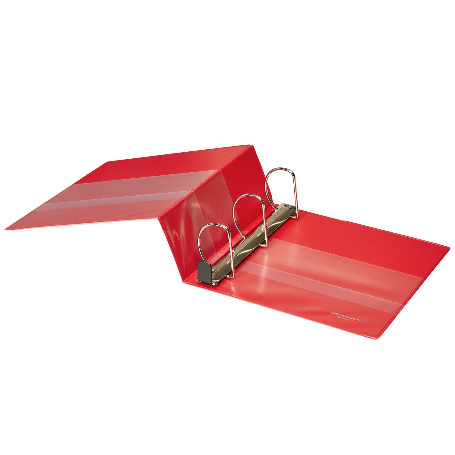 Office Depot Brand Heavy-Duty View 3-Ring Binder, 4in D-Rings, Red - Image 6