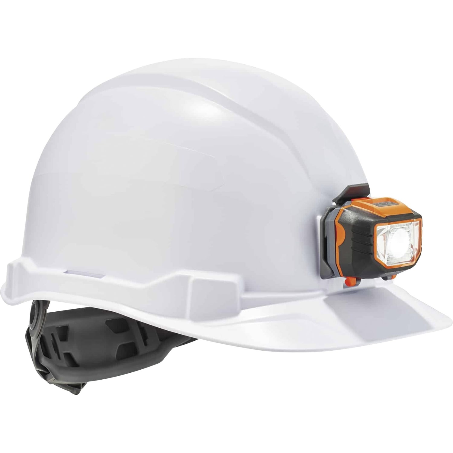 Ergodyne Skullerz 8970LED Class E Cap-Style Hard Hat And LED Light With Ratchet Suspension, White - Image 5