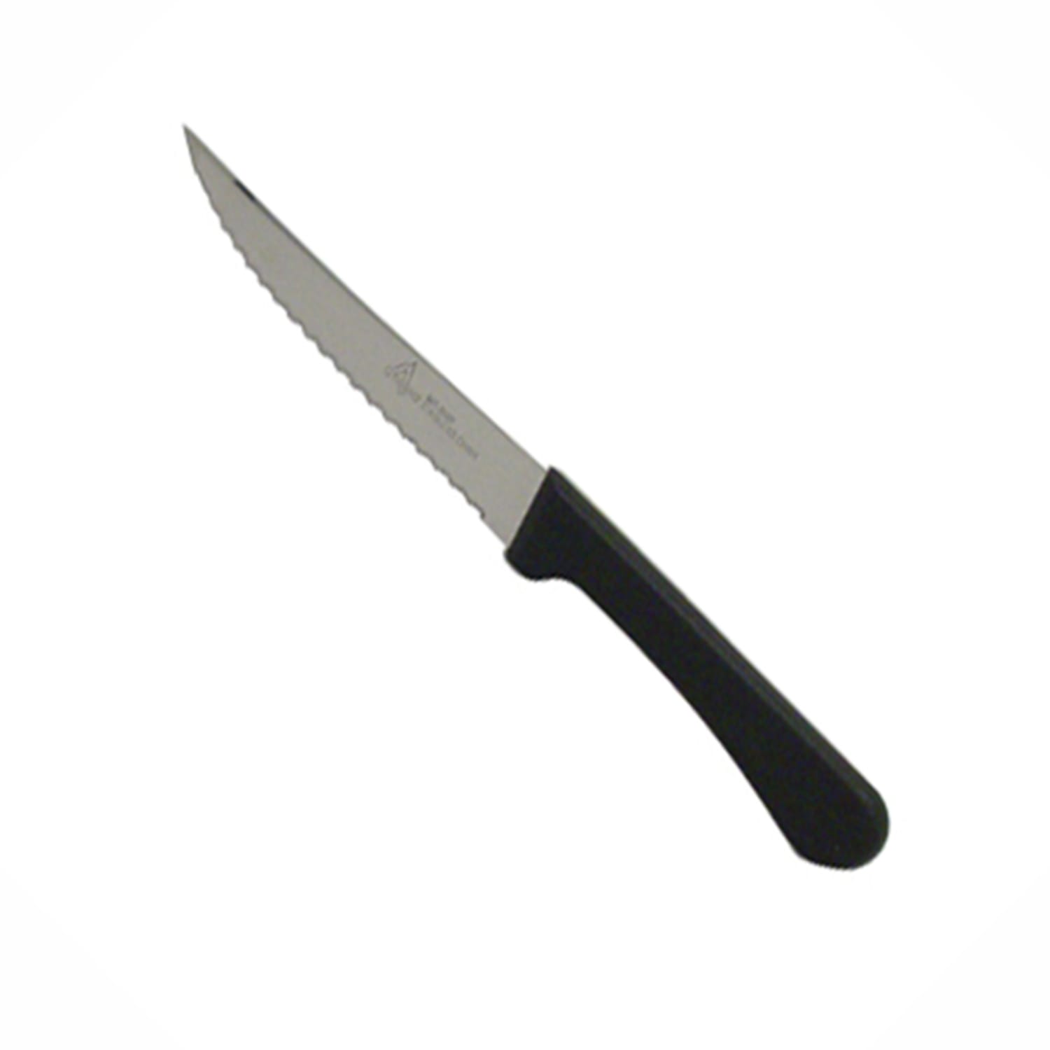 Winco Steak Knives, 5in, Black/Silver, Pack Of 12 Knives