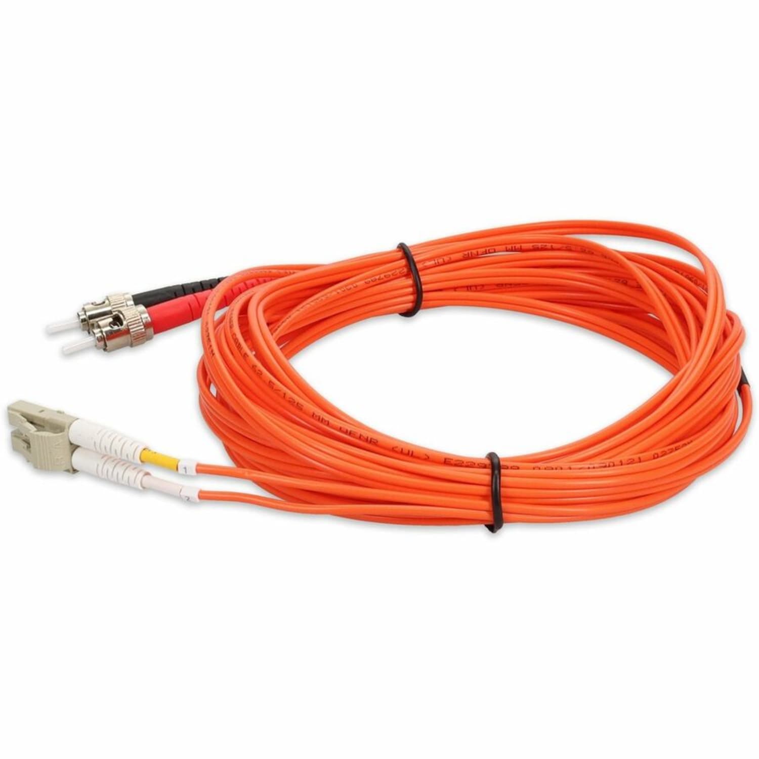 AddOn 4m LC to ST OM1 Orange Patch Cable - Patch cable - LC/UPC multi-mode (M) to ST/UPC multi-mode (M) - 4 m - fiber optic - duplex - 62.5 / 125 micron - OM1 - halogen-free - orange - Image 3