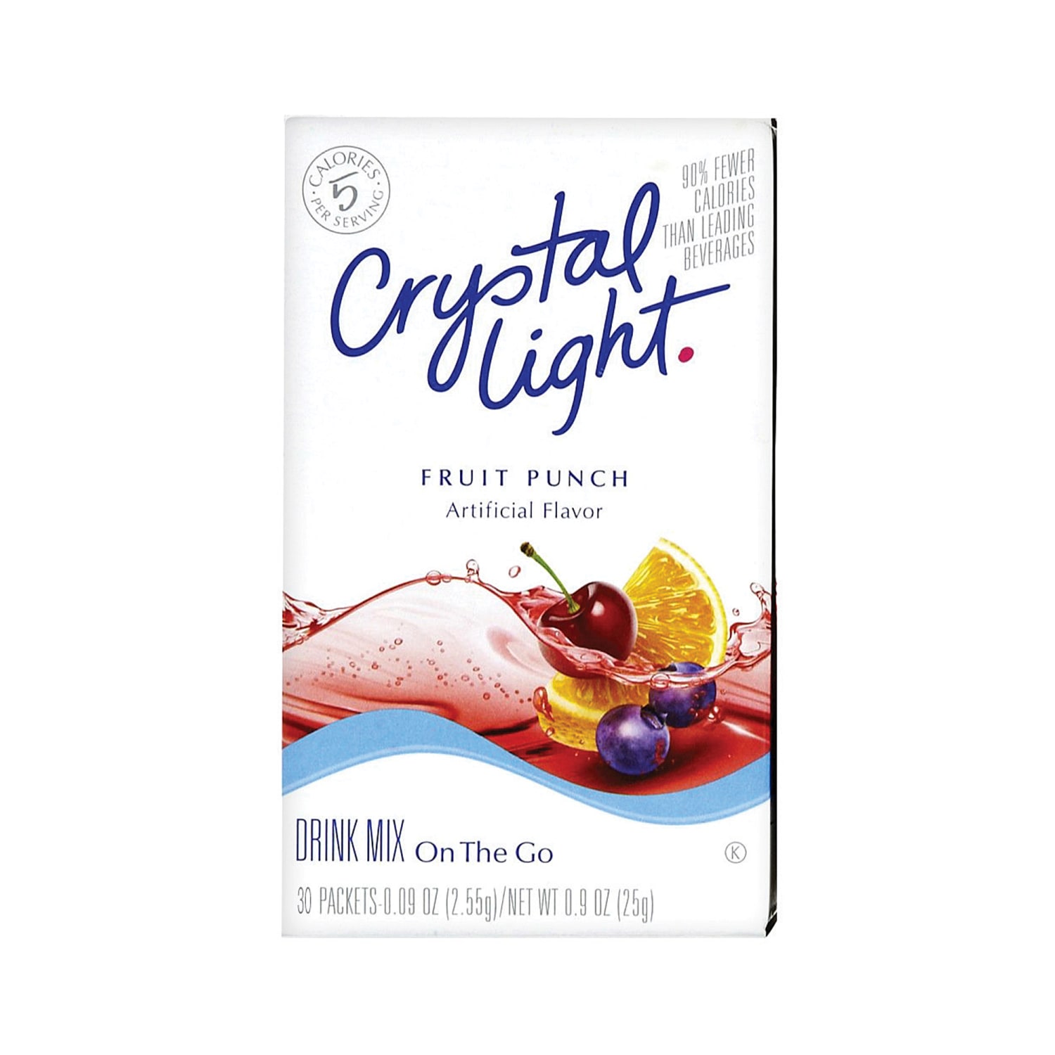Crystal Light On The Go Mix Sticks, Fruit Punch, Box Of 30 Packets