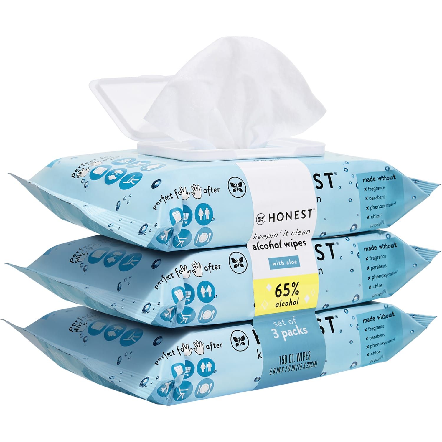 The Honest Company Sanitizing Wipes, 2 oz, Pack Of 3 - Image 3