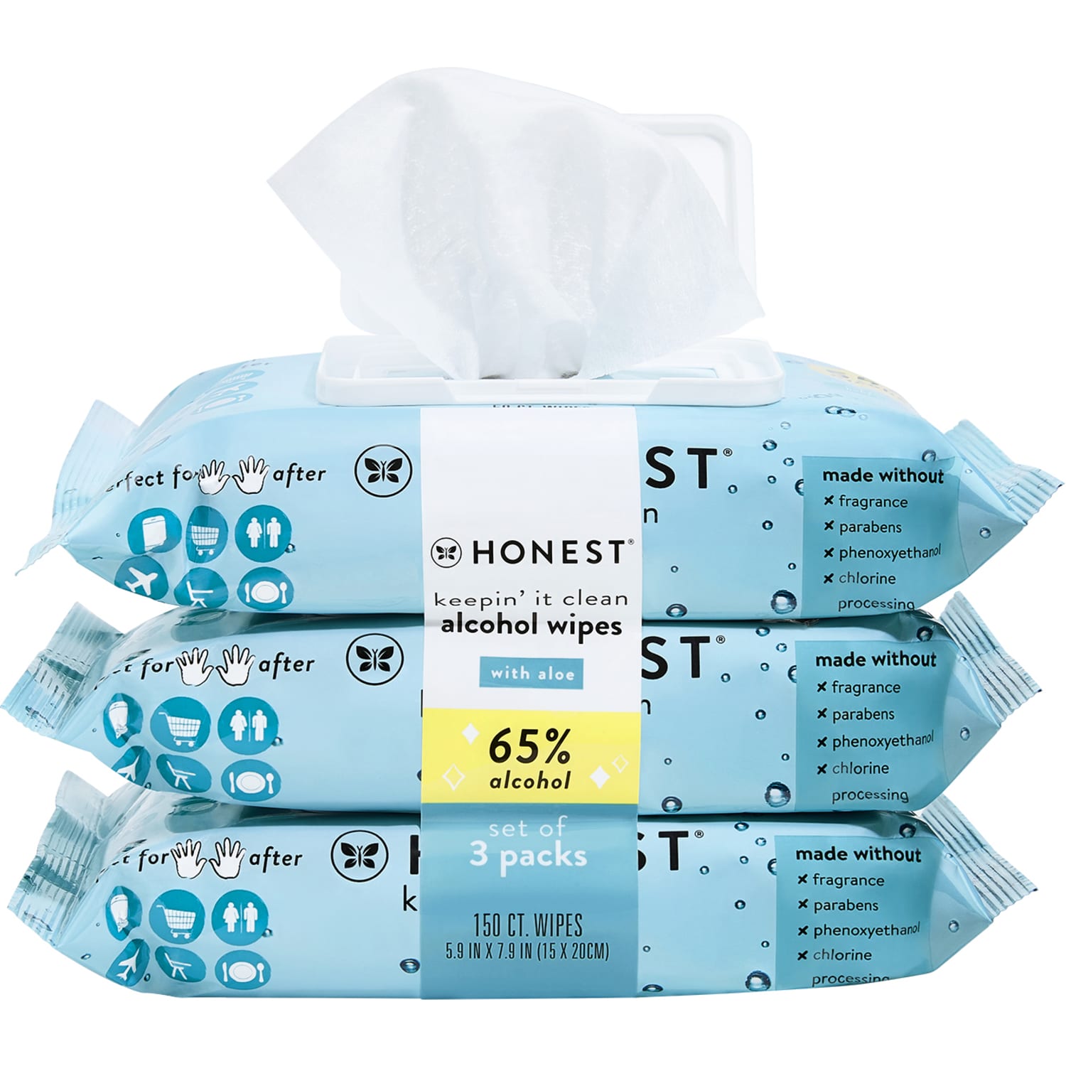 The Honest Company Sanitizing Wipes, 2 oz, Pack Of 3 - Image 4
