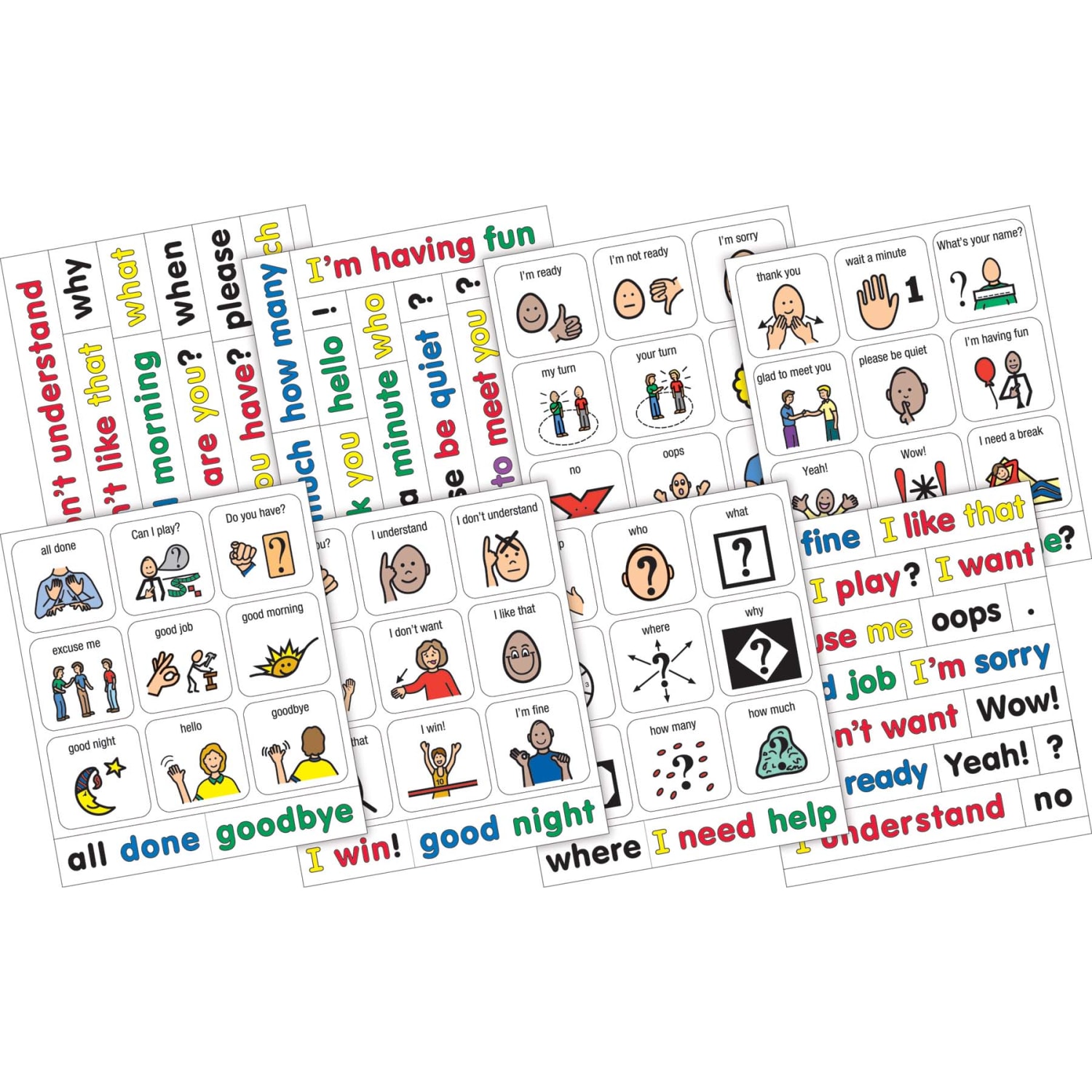 Barker Creek Magnets, Learning Magnets PCS, Social Phrases & Questions Set, Grades Pre-K+, Pack Of 90 - Image 5