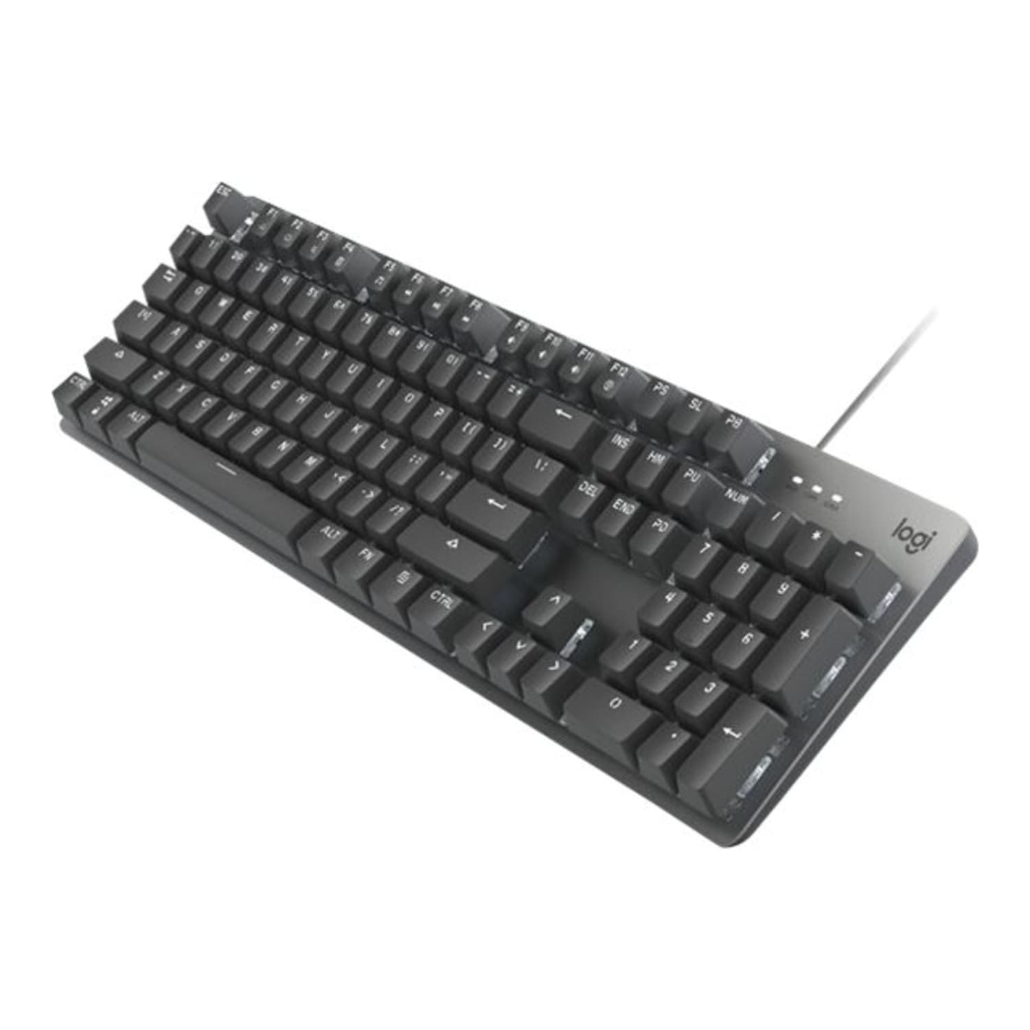 Logitech K845 Mechanical Illuminated Corded Aluminum Keyboard (TTC Blue) - Brown Box  - USB Interface - Rugged - English - Windows - 920-009860 - Image 3