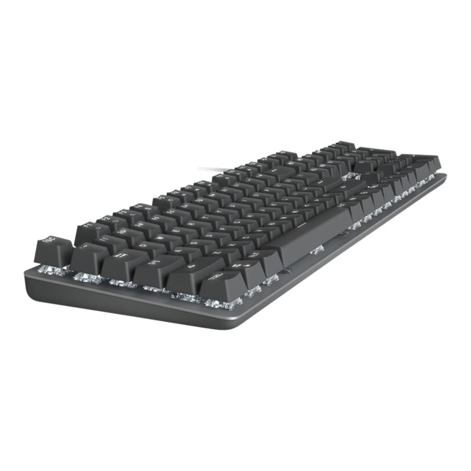 Logitech K845 Mechanical Illuminated Corded Aluminum Keyboard (TTC Blue) - Brown Box  - USB Interface - Rugged - English - Windows - 920-009860 - Image 4