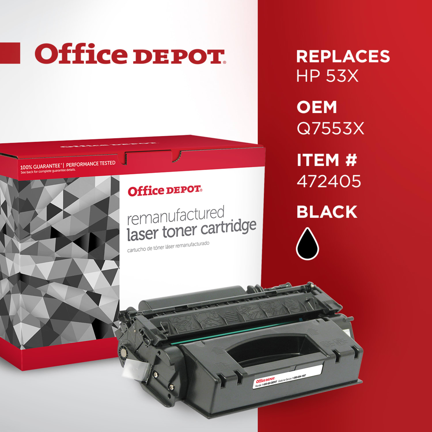 Office Depot Remanufactured Black High Yield Toner Cartridge Replacement For HP 53X - Image 6