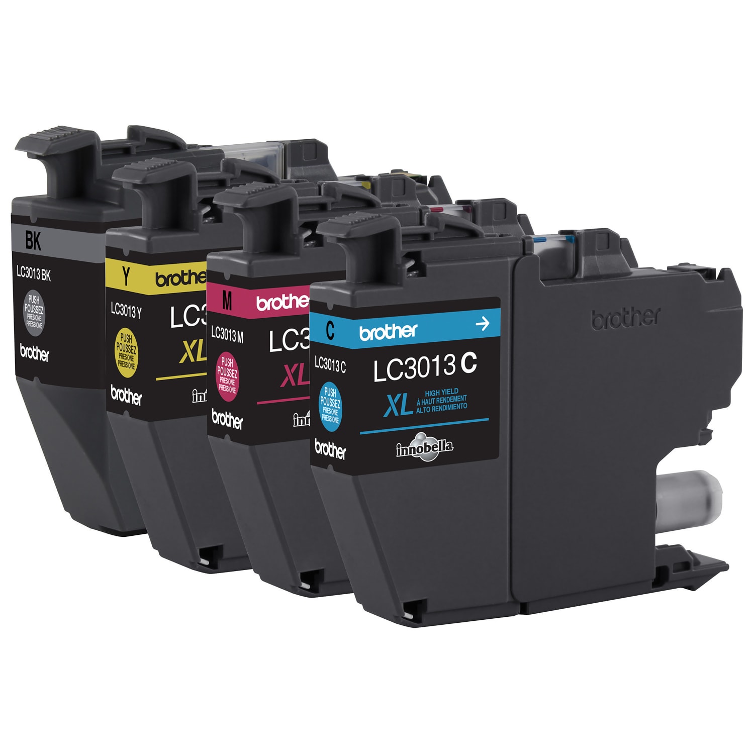 Brother LC3013 Black; Cyan; Magenta; Yellow High-Yield Multi-Pack Ink, Pack Of 4 Cartridges, LC30134PKS - Image 4