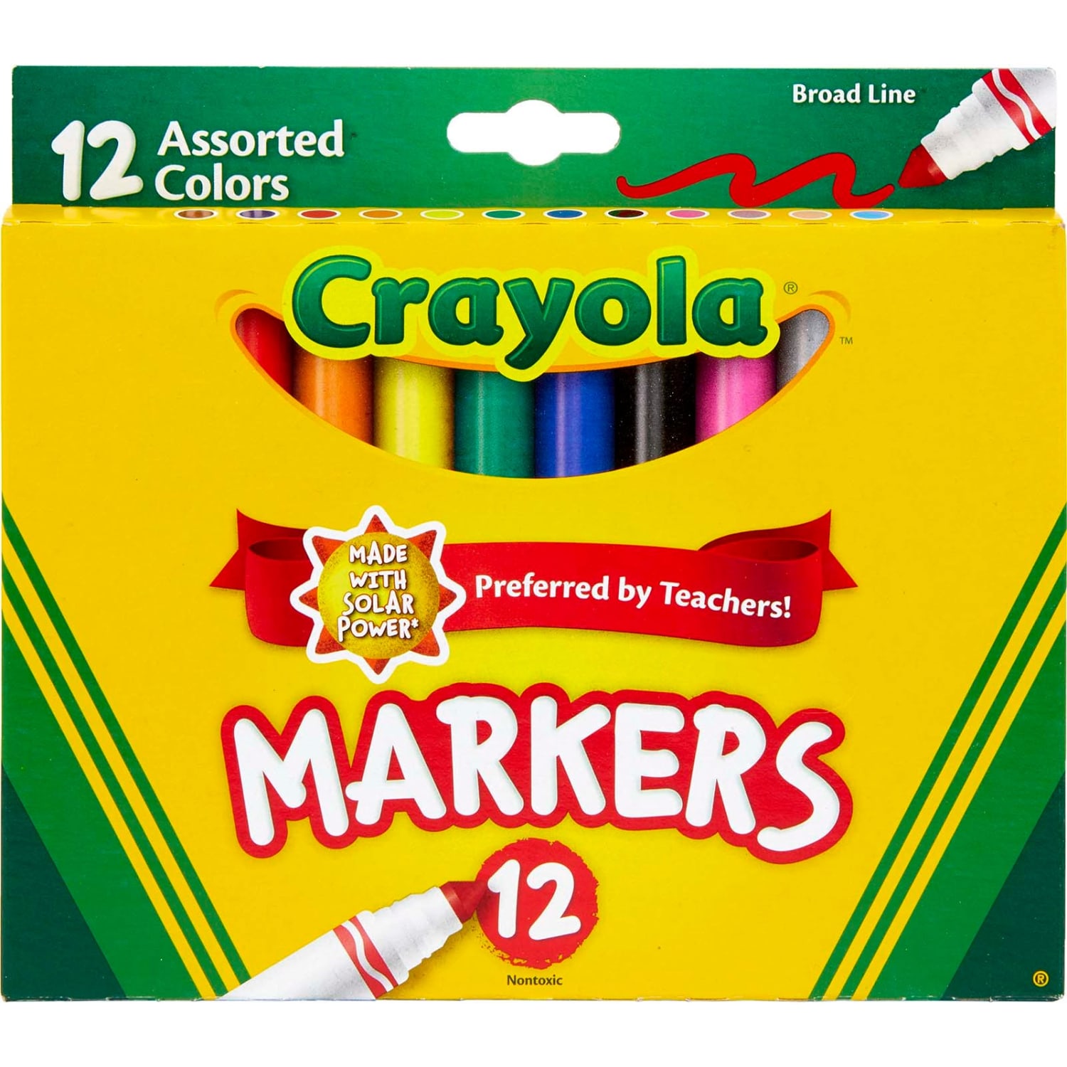 Crayola Broad Line Markers, Assorted, 12 Per Box, Set Of 6 Boxes - Image 3