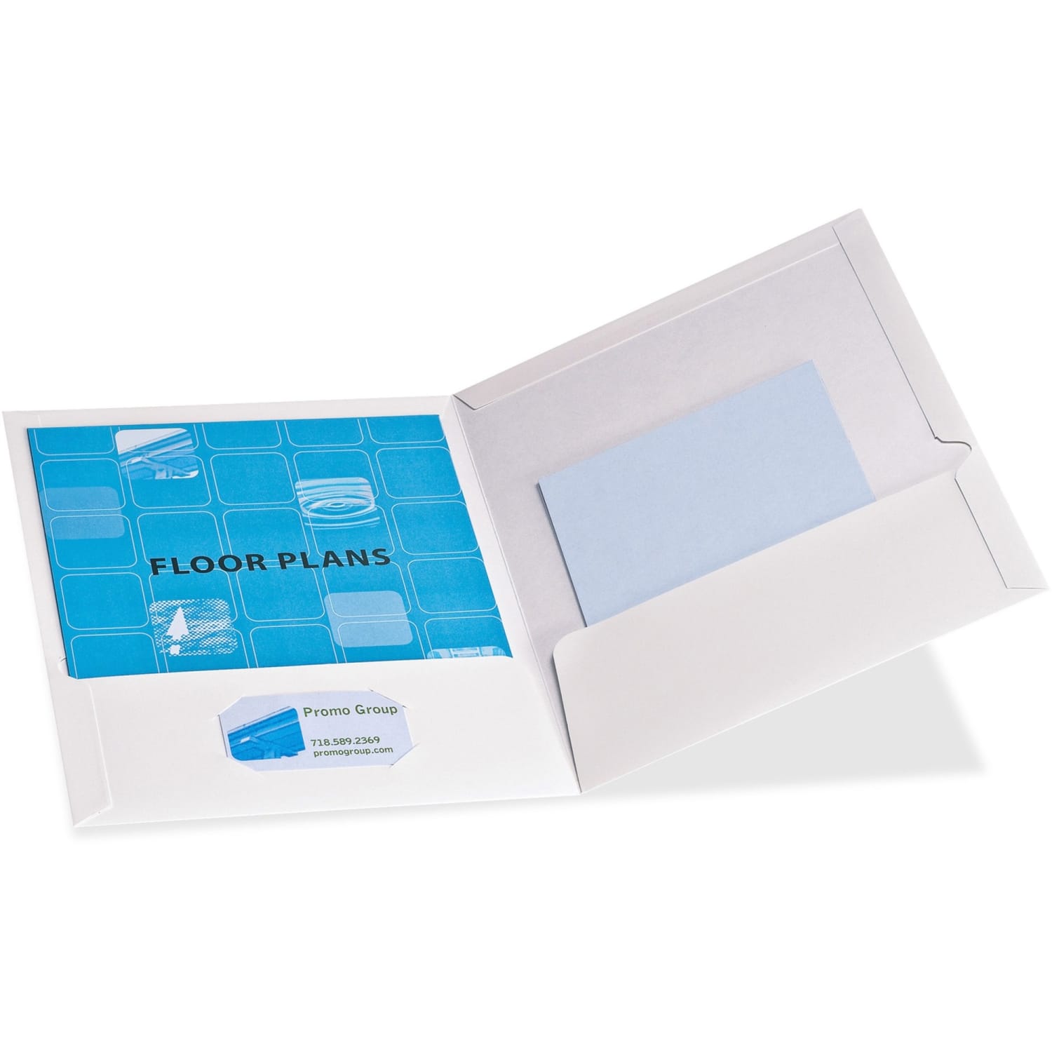Oxford Laminated Twin-Pocket Folders, 8 1/2in x 11in, White, Box Of 25 - Image 3