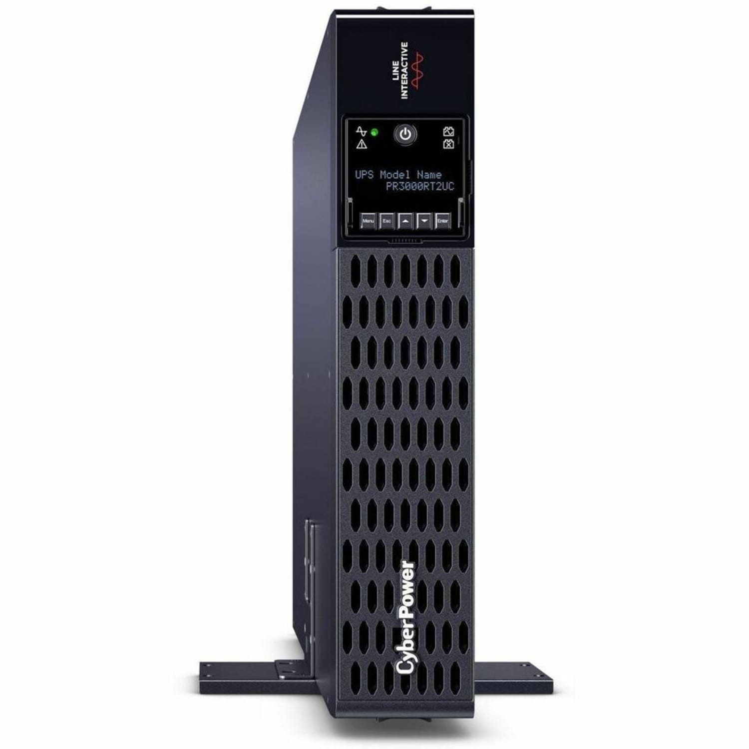 CyberPower PR3000RT2UC Smart App Sinewave UPS Systems - 3000VA/3000W, 120 VAC, NEMA L5-30P, 2U, Rack/Tower, Sine Wave, 9 Outlets, LCD- PR3000RT2UC - Image 3