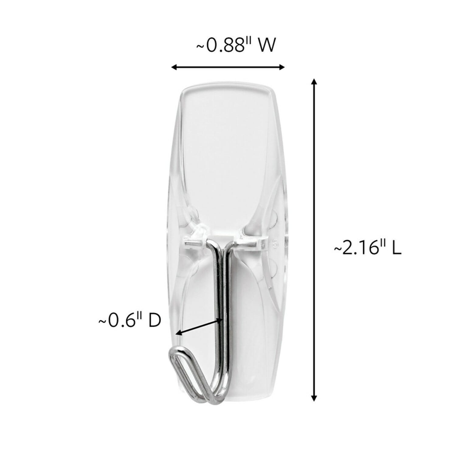 Command Medium Wire Hooks, 6 Hooks, 8 Clear Adhesive Strips, Damage Free Hanging Picture Hangers, No Tools Wall Hanging Strips For Living Spaces - Image 4