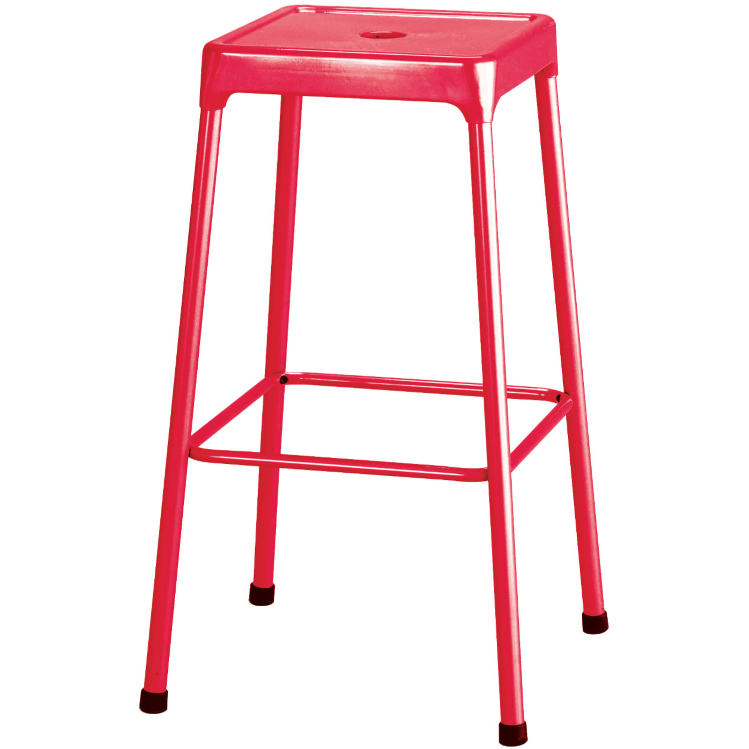 Safco Steel Bar Stool, Red