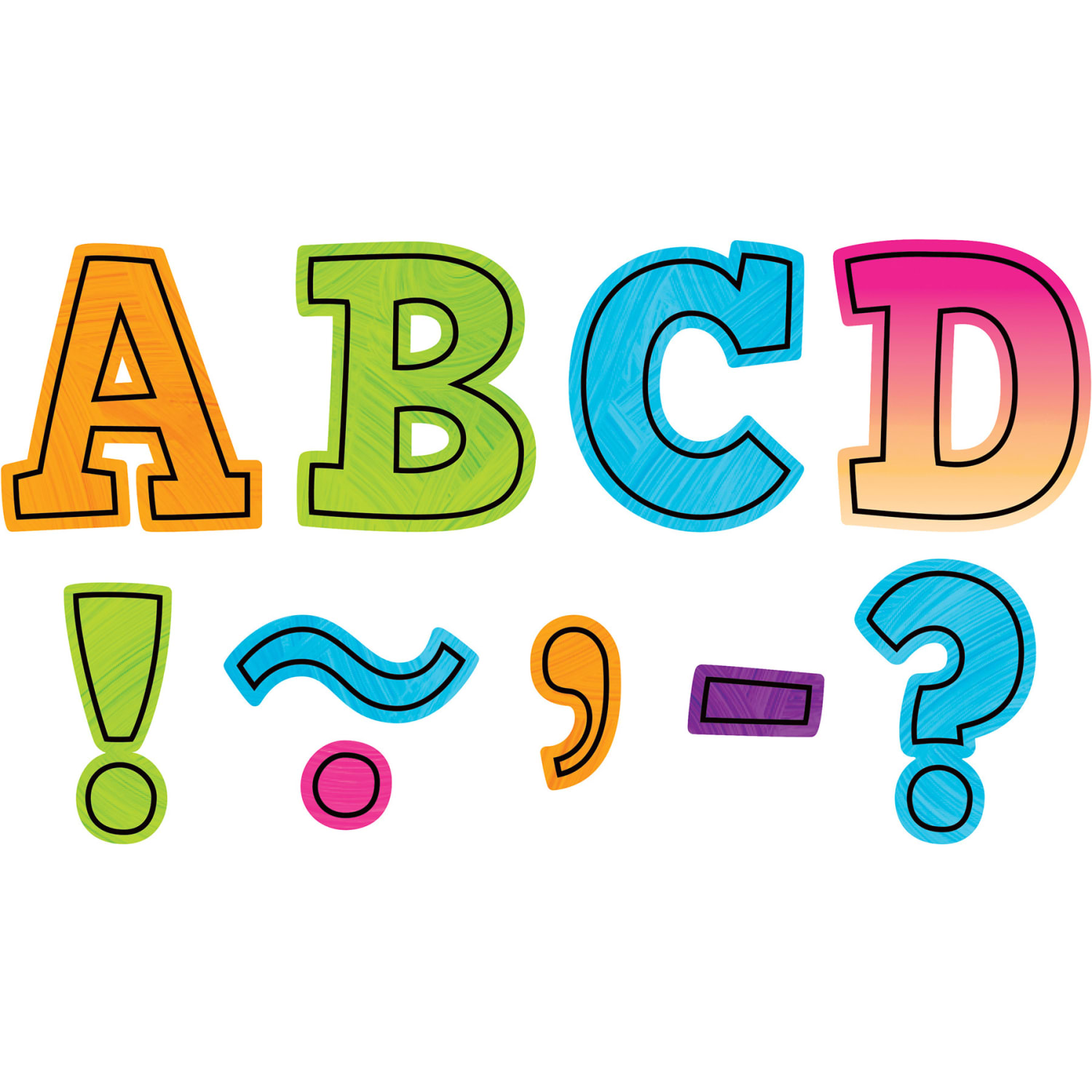 Teacher Created Resources Magnetic Letters, 3in, Brights 4Ever Bold Block, 55 Pieces Per Pack, Set Of 2 Packs - Image 3