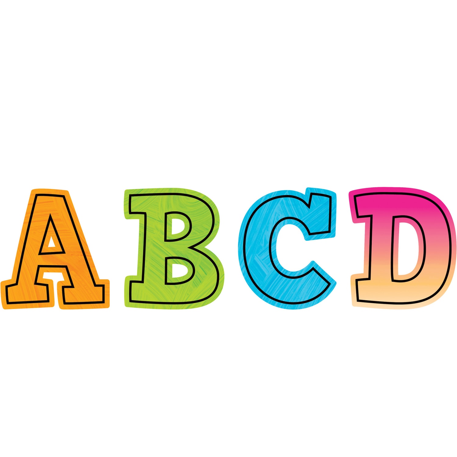 Teacher Created Resources Magnetic Letters, 3in, Brights 4Ever Bold Block, 55 Pieces Per Pack, Set Of 2 Packs - Image 4