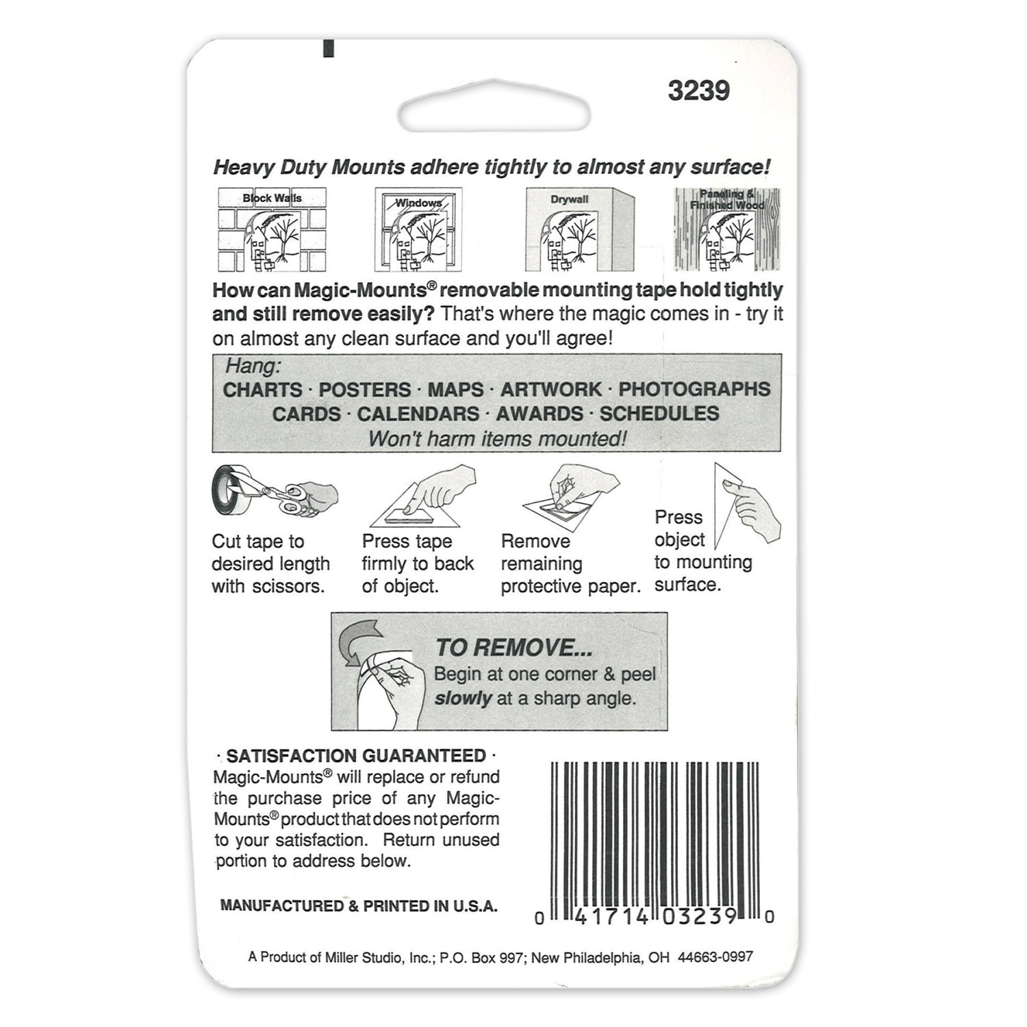 Magic-Mounts Removable Mounting Tape, 1in x 72in, 6 Rolls - Image 4