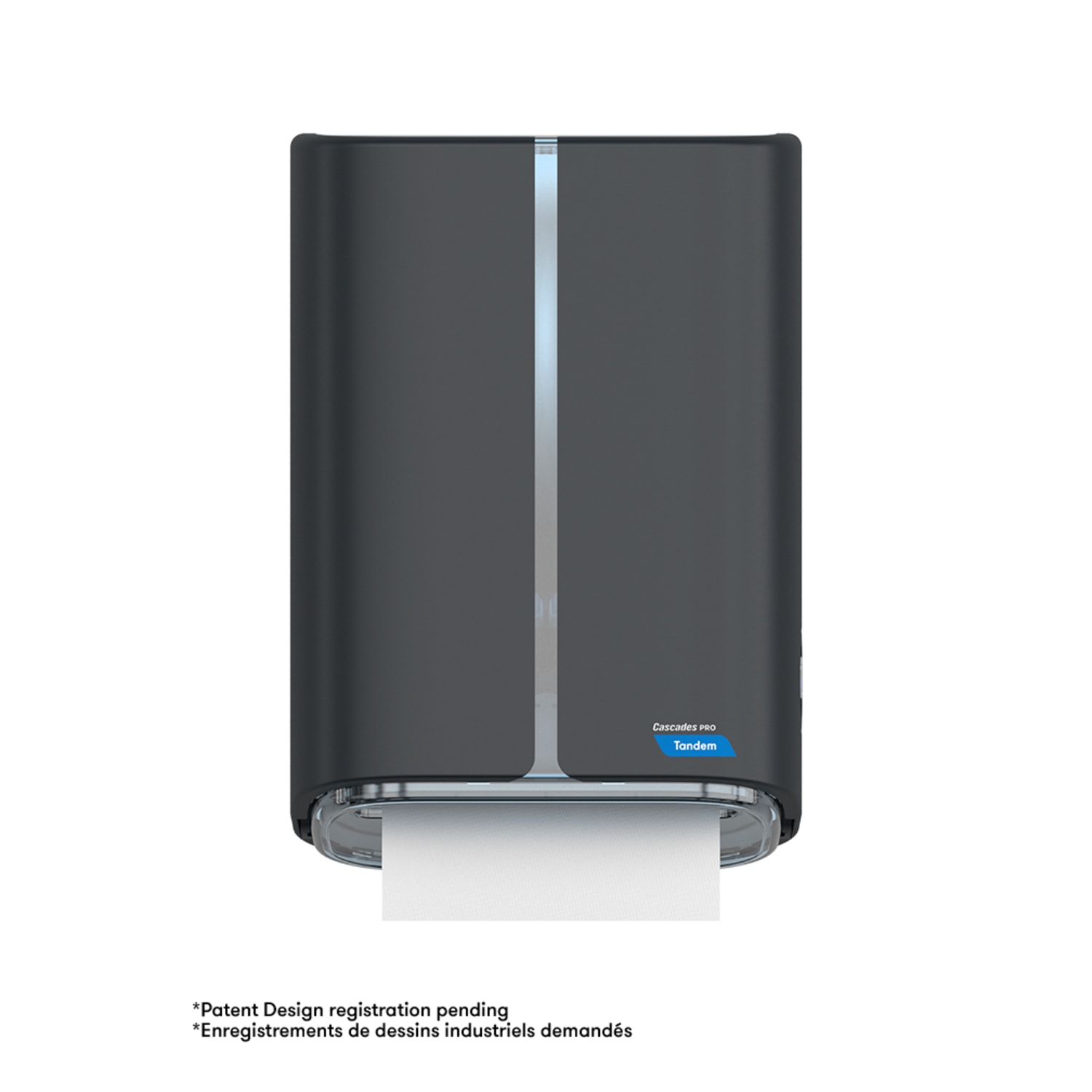 Cascades PRO Tandem+ Mechanical No-Touch Hand Towel Dispenser, PRO, Gray - Image 3