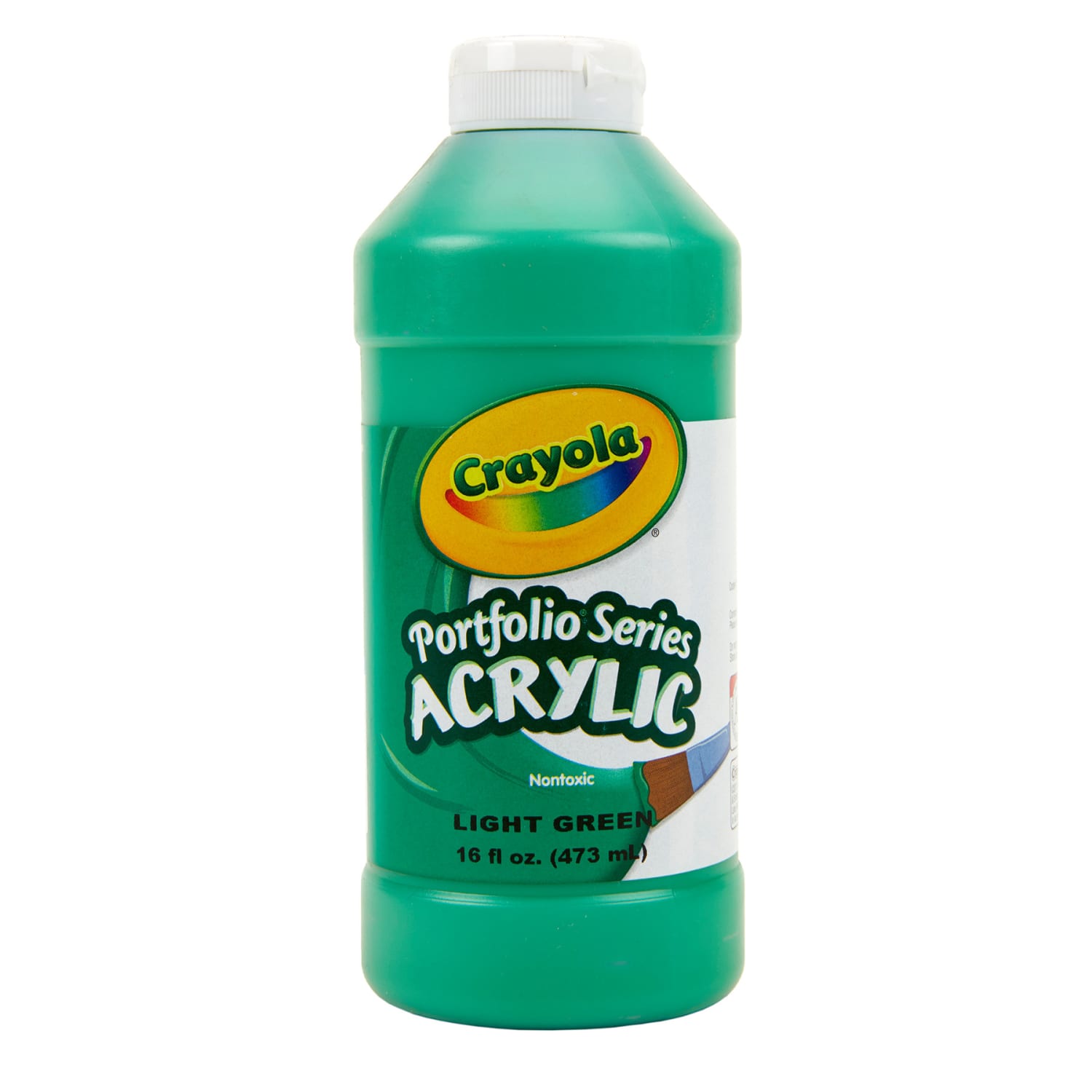 Crayola Portfolio Series Acrylic Paint, 16 oz., Light Green, Pack Of 2 - Image 3