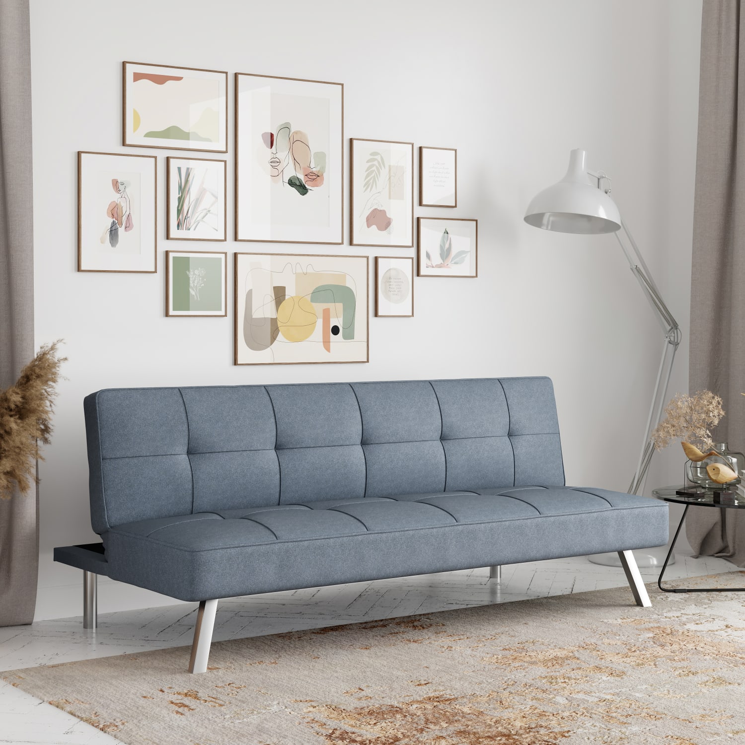 Lifestyle Solutions Serta Condor Convertible Sofa Light Gray PopularChairscom