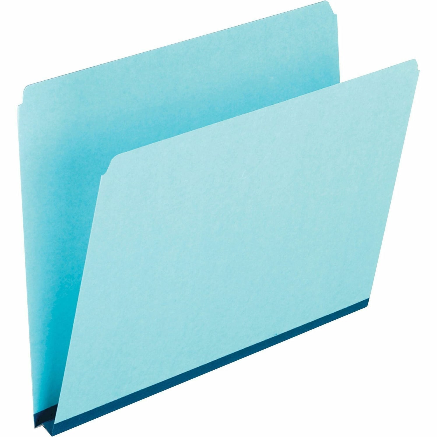 Oxford Straight-Cut Pressboard Top-Tab File Folders, Letter Size, 30% Recycled, Blue, Box Of 25 - Image 3