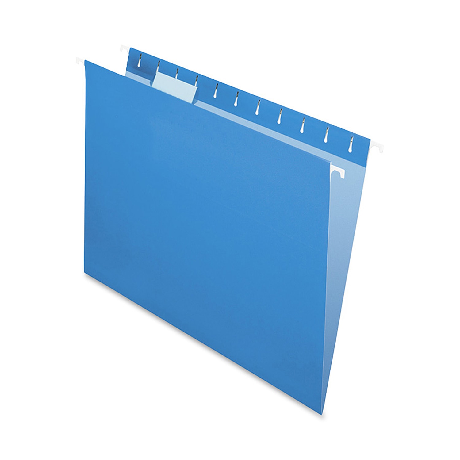 Oxford Color 1/5-Cut Hanging Folders, Letter Size, Blue, Box Of 25