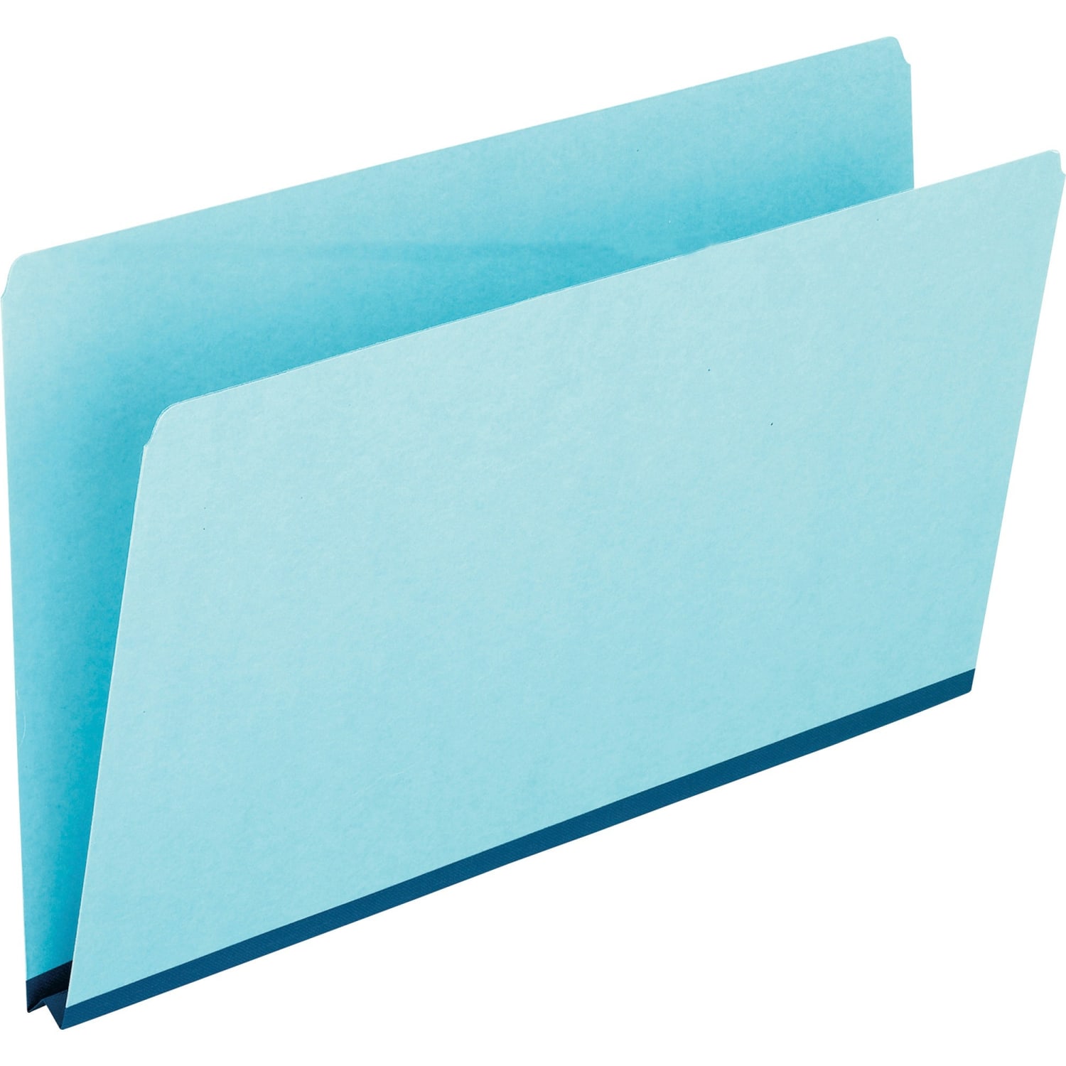 Oxford Straight-Cut Pressboard Top-Tab File Folders, Legal Size, 65% Recycled, Blue, Box Of 25 - Image 3