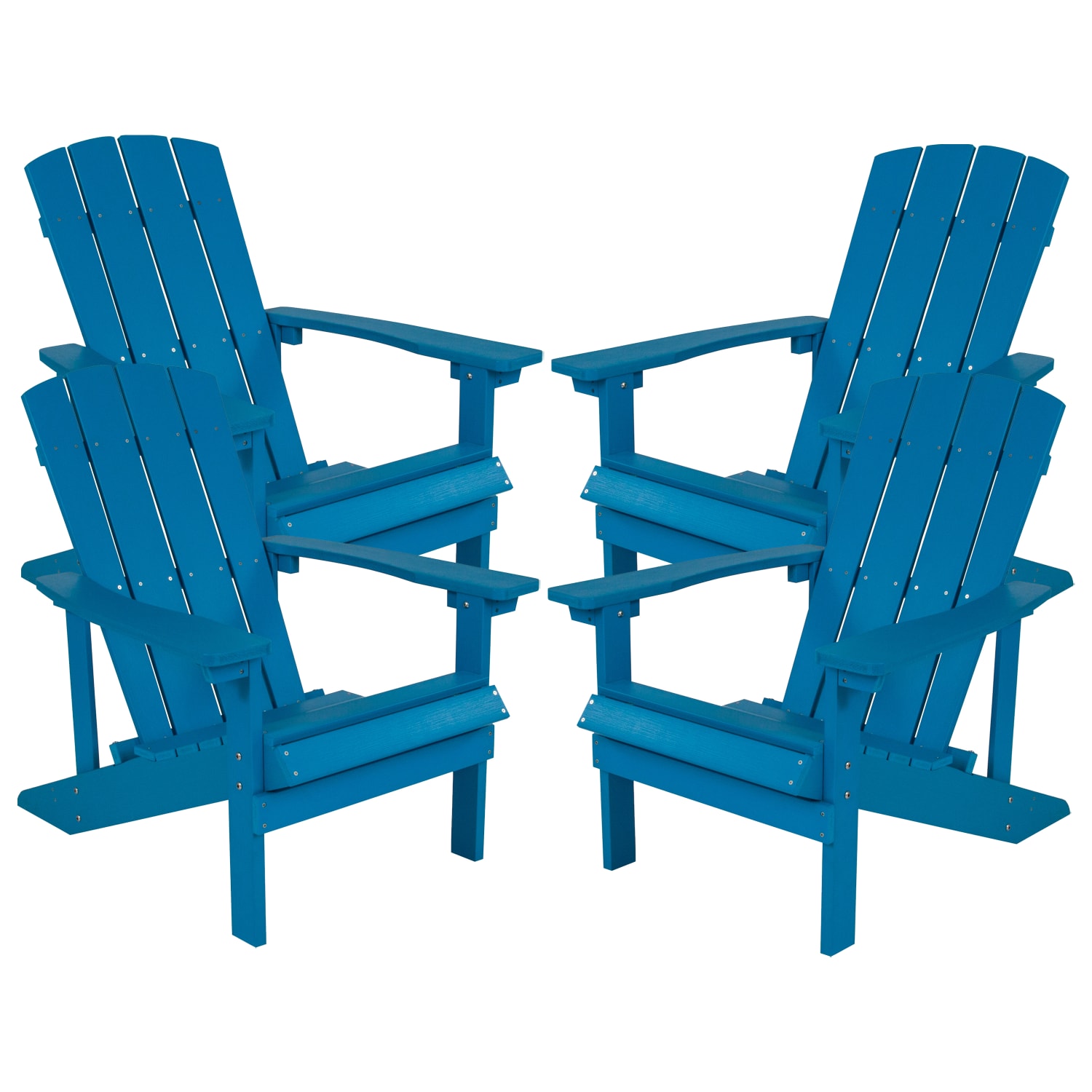Flash Furniture Charlestown Adirondack Chairs Blue Set Of 4 Chairs PopularChairscom Flash Furniture Charlestown Adirondack Chairs Blue Set Of 4 Chairs PopularChairscom