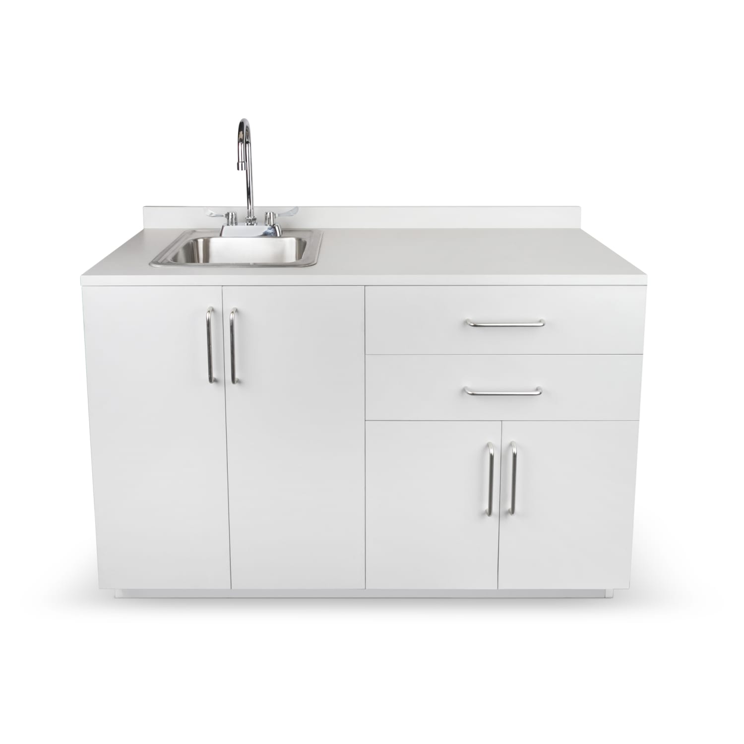 Alpine VivaComfort 48inW Base Cabinet With Left Sink, Gray - Image 3