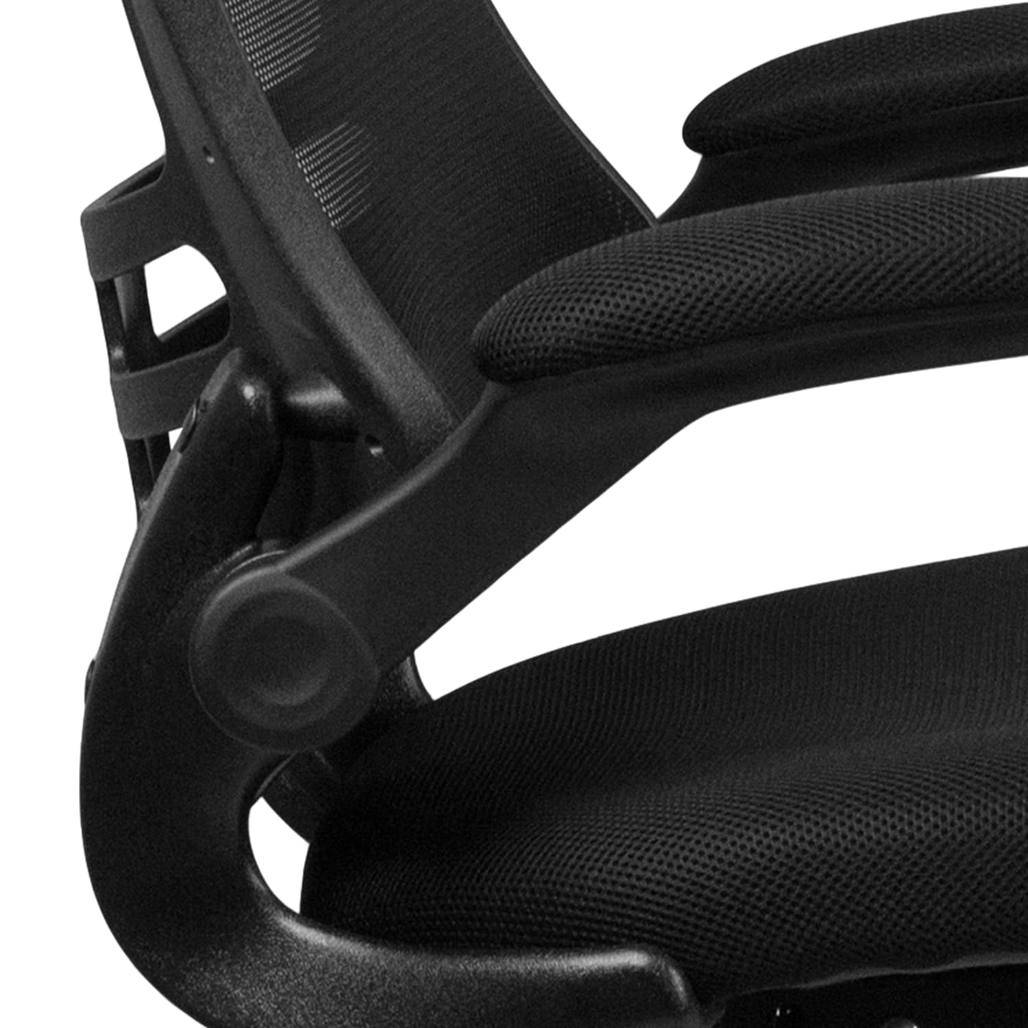 Flash Furniture MidBack Mesh Ergonomic Drafting Chair with Adjustable Foot Ring and FlipUp Arms Black PopularChairscom Flash Furniture Mid Back Mesh Ergonomic Drafting Chair with Adjustable Foot Ring and Flip Up Arms Black PopularChairscom