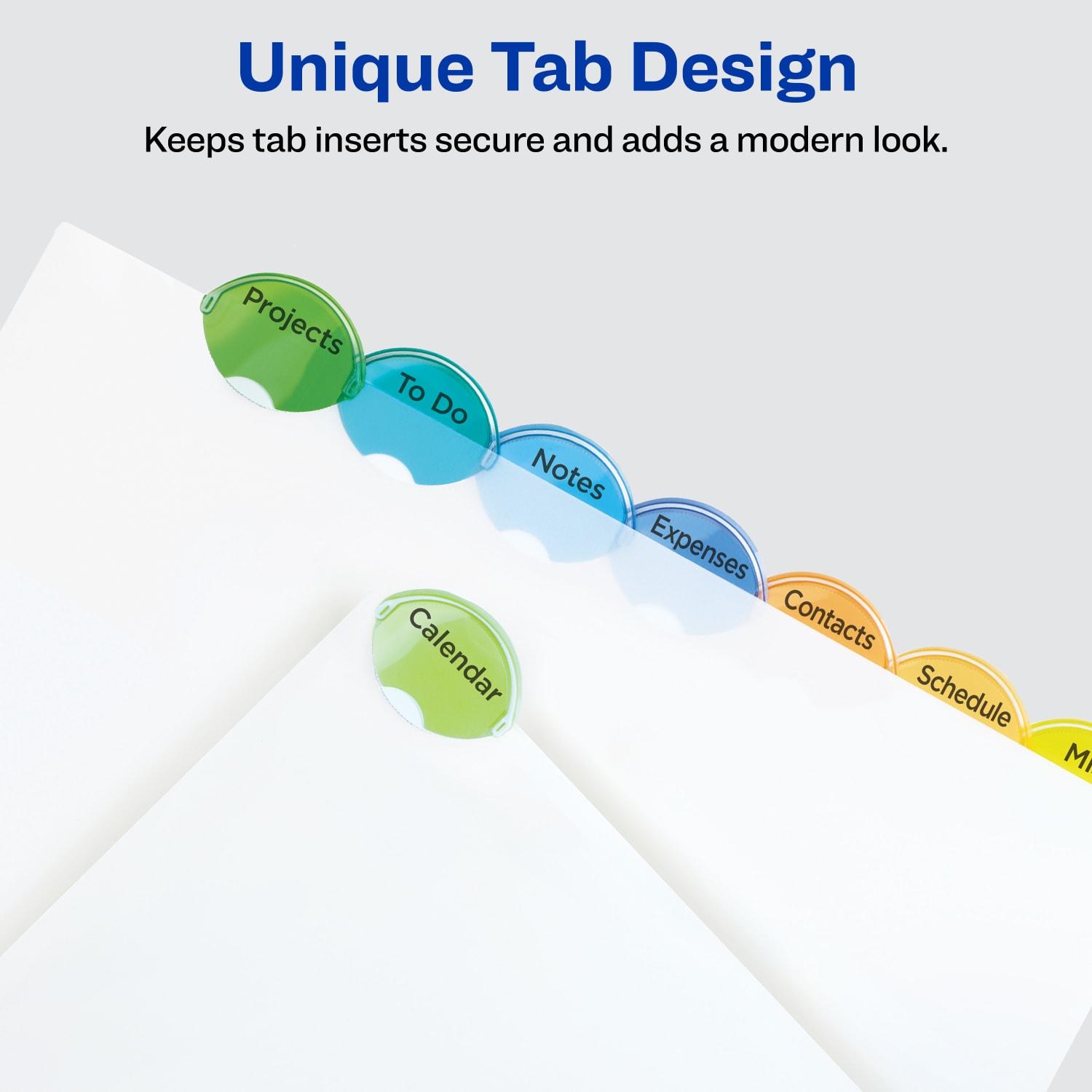 Avery Style Edge Insertable Plastic Dividers, Multicolor, 8-Tab, Pack Of 8 Dividers - Image 4