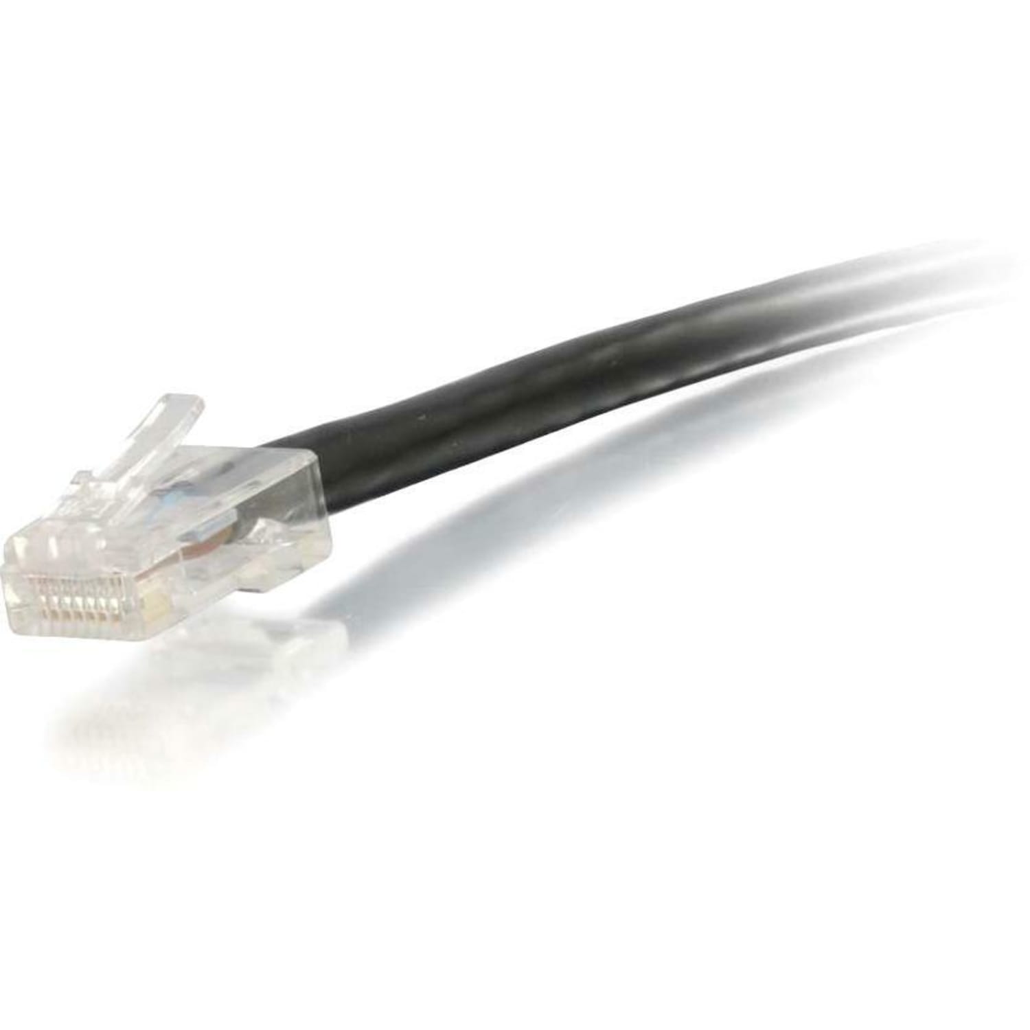 C2G 15ft Cat6 Non-Booted Unshielded (UTP) Ethernet Cable - Cat6 Network Patch Cable - PoE - Black - 15 ft Category 6 Network Cable  - 04118 - Image 4