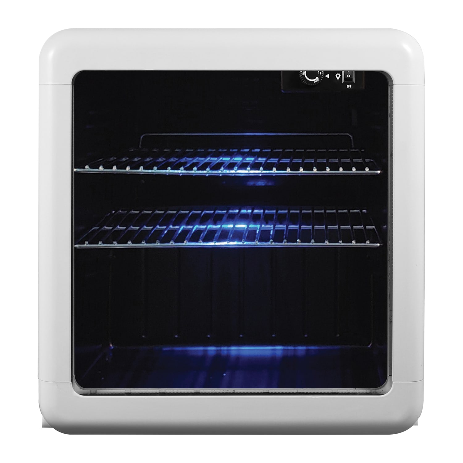 Magic Chef 1.7 Cu. Ft. Retro Beverage Cooler, 19-5/16inH x 17-1/2inW x 19inD, White - Image 4