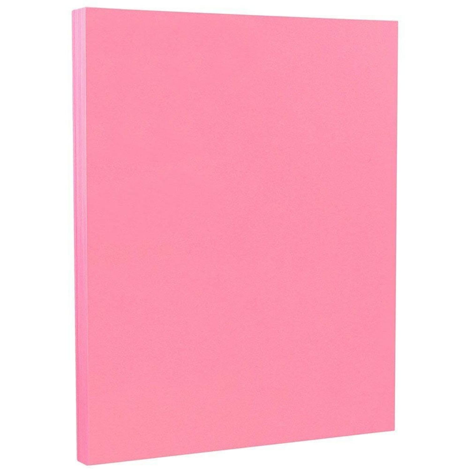 JAM Paper Color Paper, Ultra Pink, Letter (8.5in x 11in), 100 Sheets Per Pack, 24 Lb