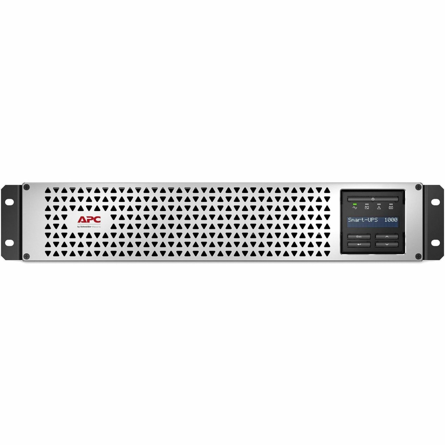 APC Smart-UPS, Line Interactive, 1000VA, Lithium-ion, Rack/Tower, 2U, 120V, 6x NEMA 5-15R outlets, SmartConnect Port+SmartSlot, Short Depth, AVR, LCD - 2U Rack-mountable - 3 Hour Recharge - 120 V Input - 120 V AC Output - Sine Wave - Serial Port - Image 3
