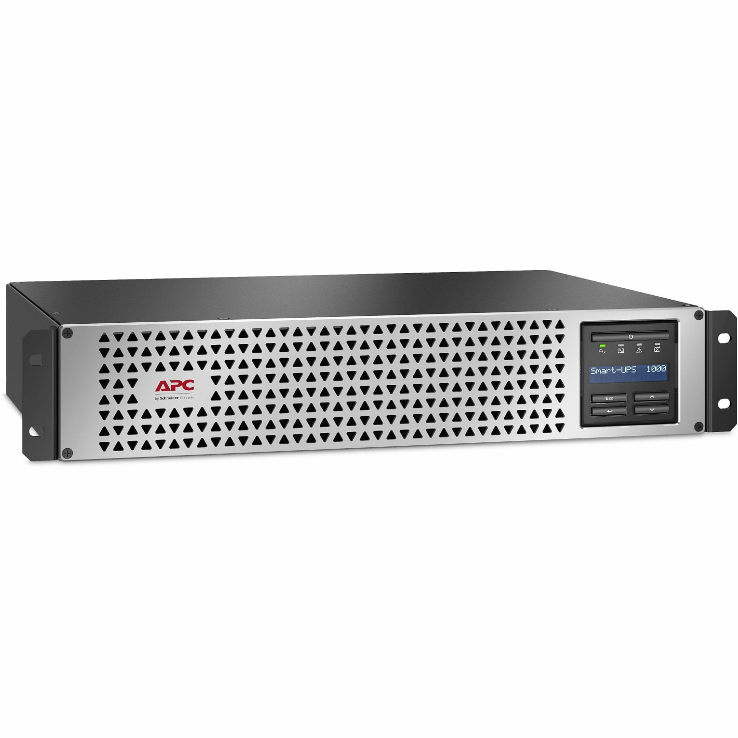 APC Smart-UPS, Line Interactive, 1000VA, Lithium-ion, Rack/Tower, 2U, 120V, 6x NEMA 5-15R outlets, SmartConnect Port+SmartSlot, Short Depth, AVR, LCD - 2U Rack-mountable - 3 Hour Recharge - 120 V Input - 120 V AC Output - Sine Wave - Serial Port - Image 4