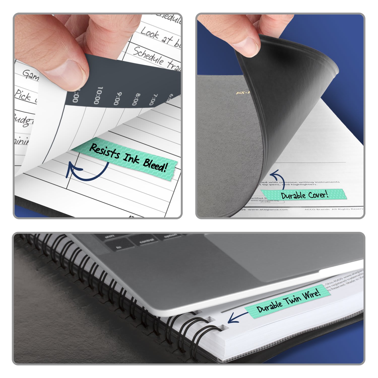 AT-A-GLANCE 2027 Four Person Daily Appointment Book, Black, Large, 8in x 11in - Image 6