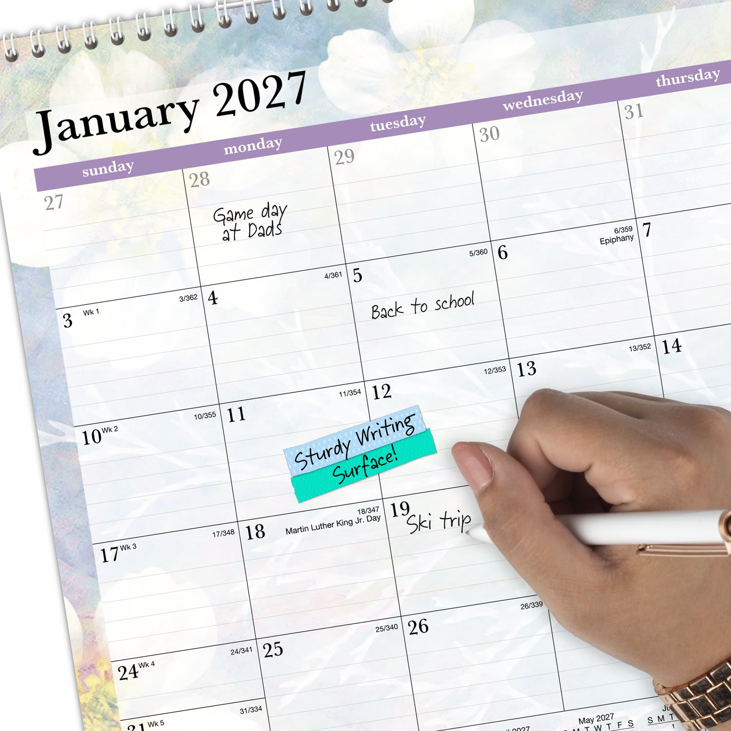 AT-A-GLANCE Dreams 2027 Monthly Wall Calendar, Medium, 15in x 12in - Image 5