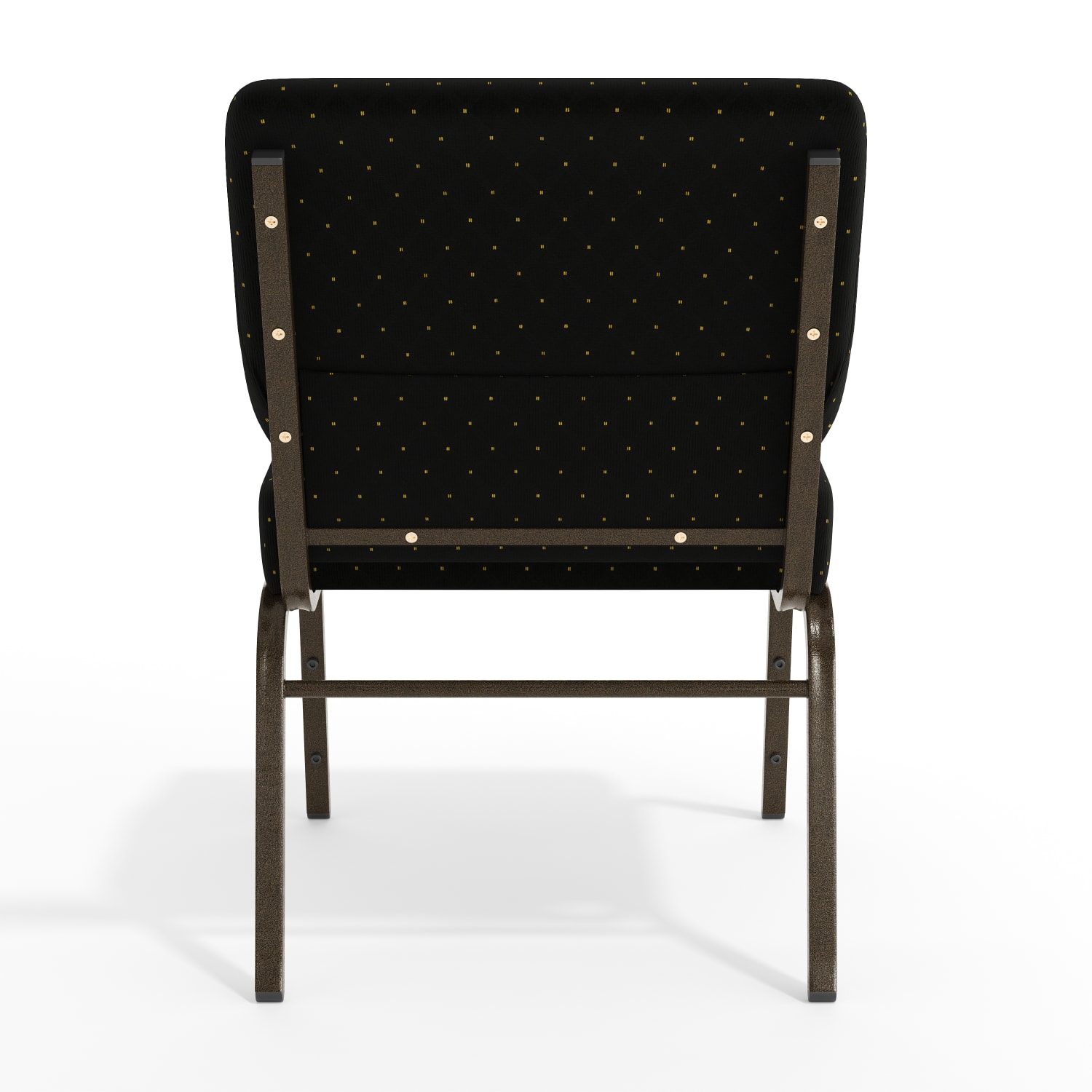 Flash Furniture HERCULES Series Stacking Church Chair, Black Dot/Gold Vein - Image 9