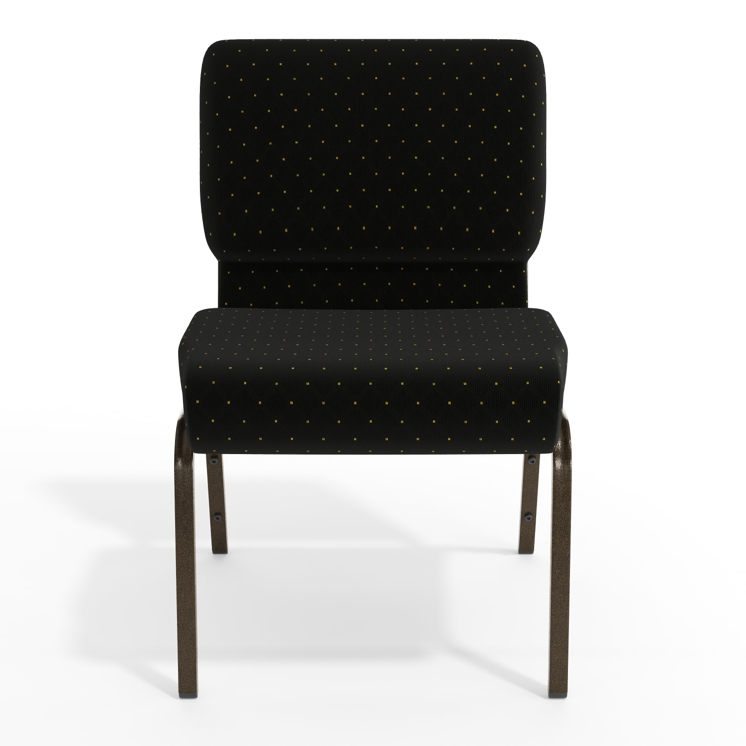 Flash Furniture HERCULES Series Stacking Church Chair, Black Dot/Gold Vein - Image 11