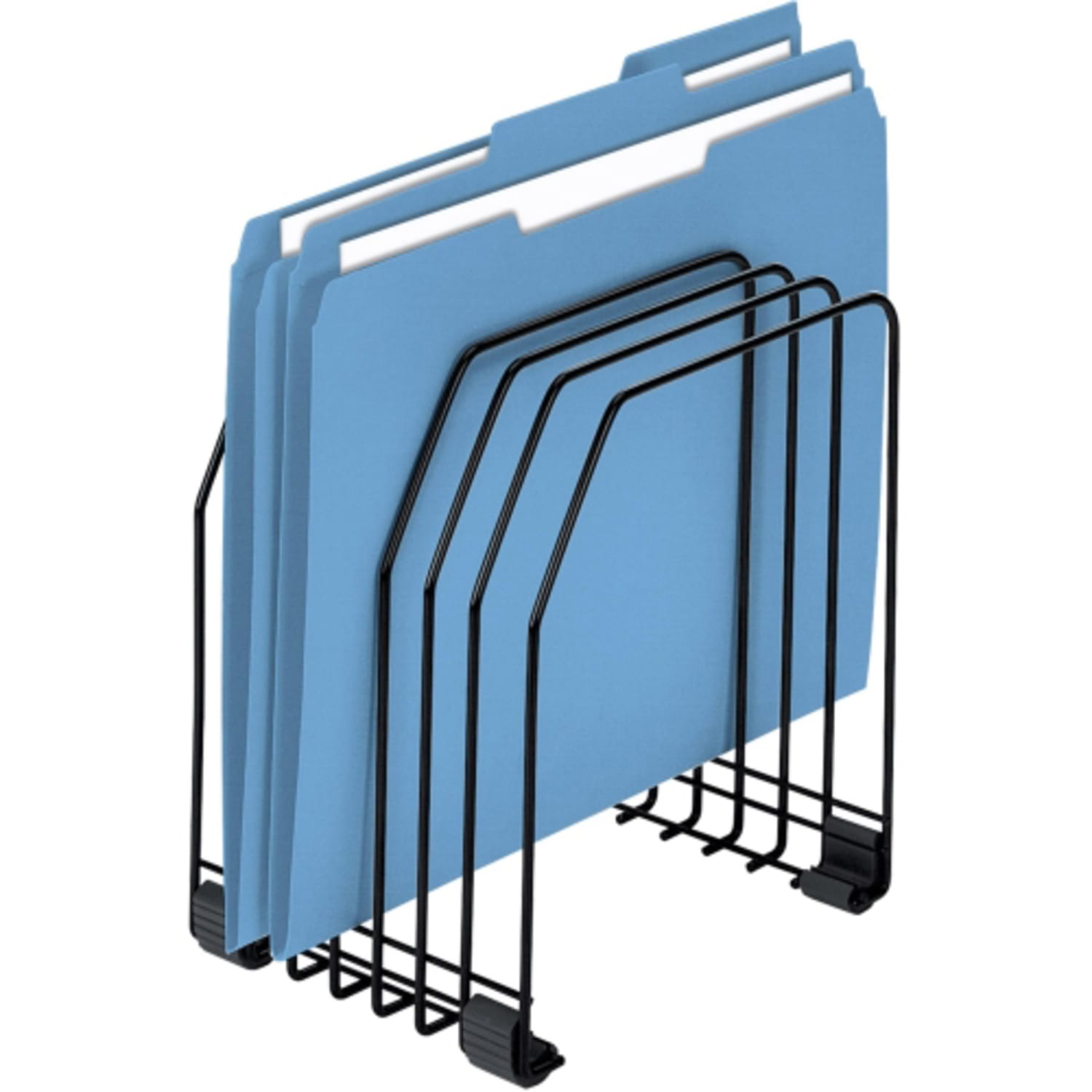 Fellowes 7-Compartment Wire File Organizer, 7 3/8in x 5 7/8in x 8 1/4in, Black - Image 3