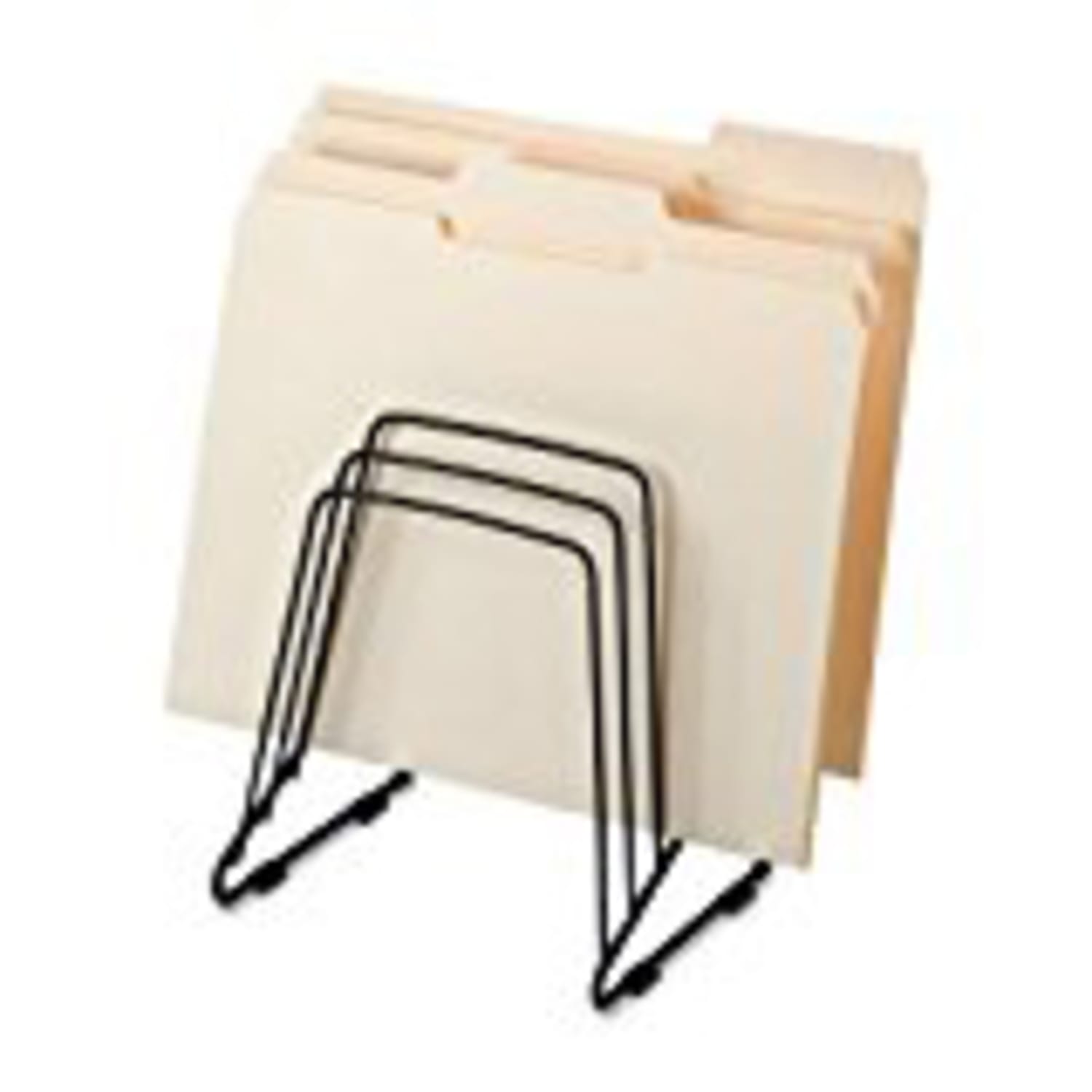 Fellowes Wire Step File II, 5 Compartment(s), 8.3inH x 7.3inW x 6inD, Desktop, Black, Steel, 1Each